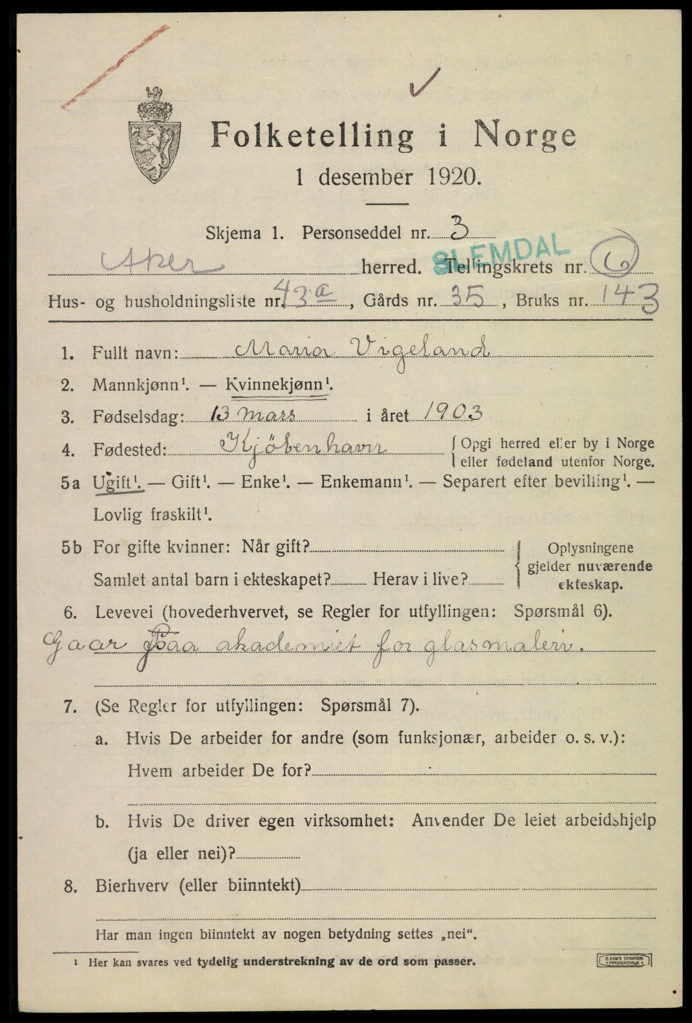 SAO, Folketelling 1920 for 0218 Aker herred, 1920, s. 34894