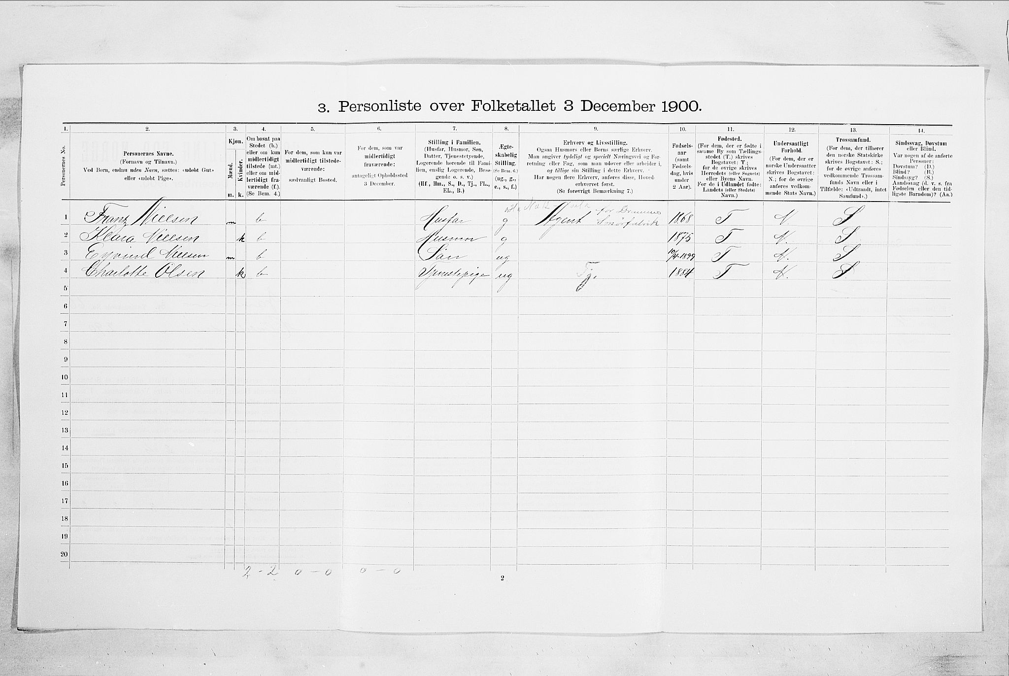 RA, Folketelling 1900 for 0602 Drammen kjøpstad, 1900, s. 11481