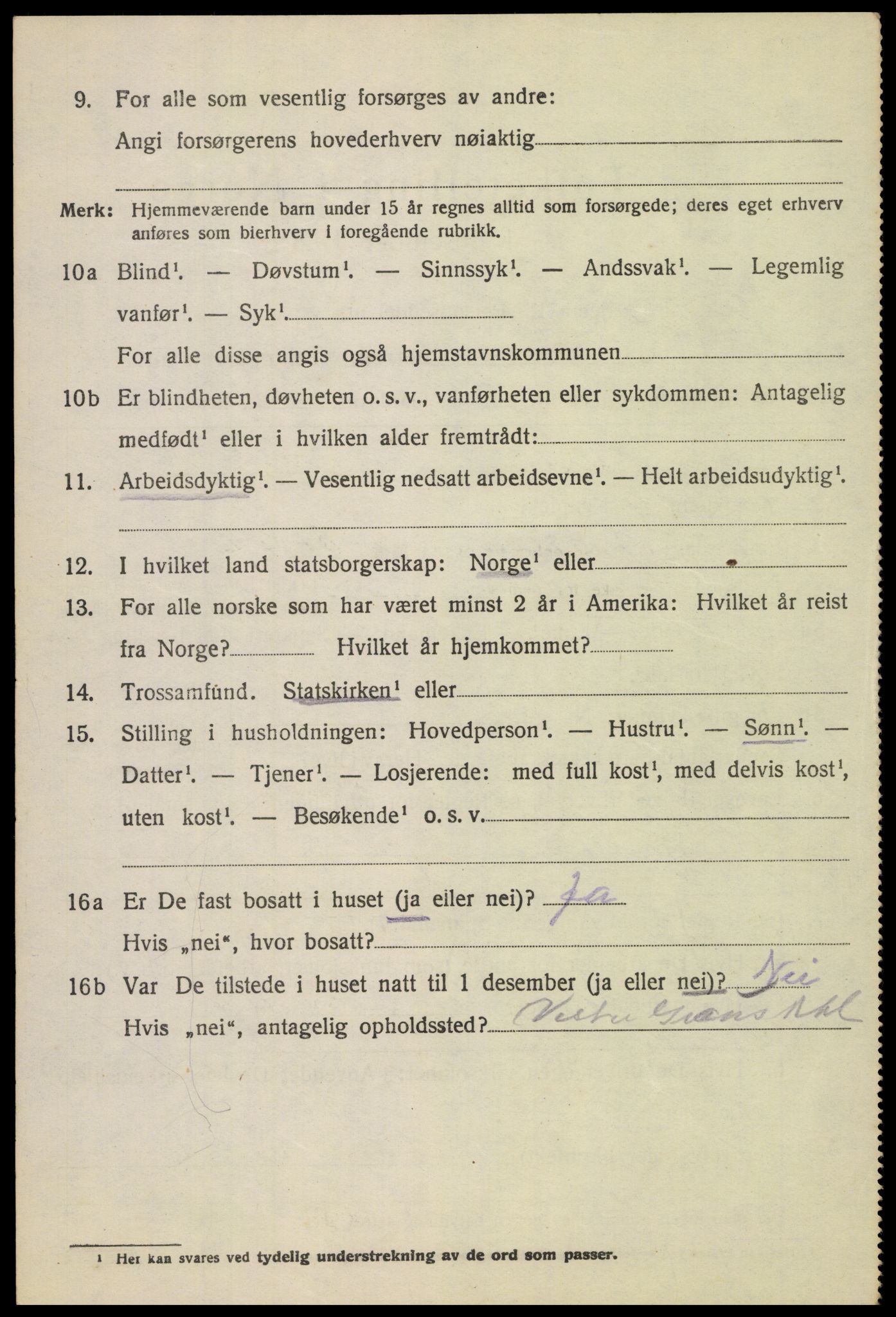 SAH, Folketelling 1920 for 0519 Sør-Fron herred, 1920, s. 1896