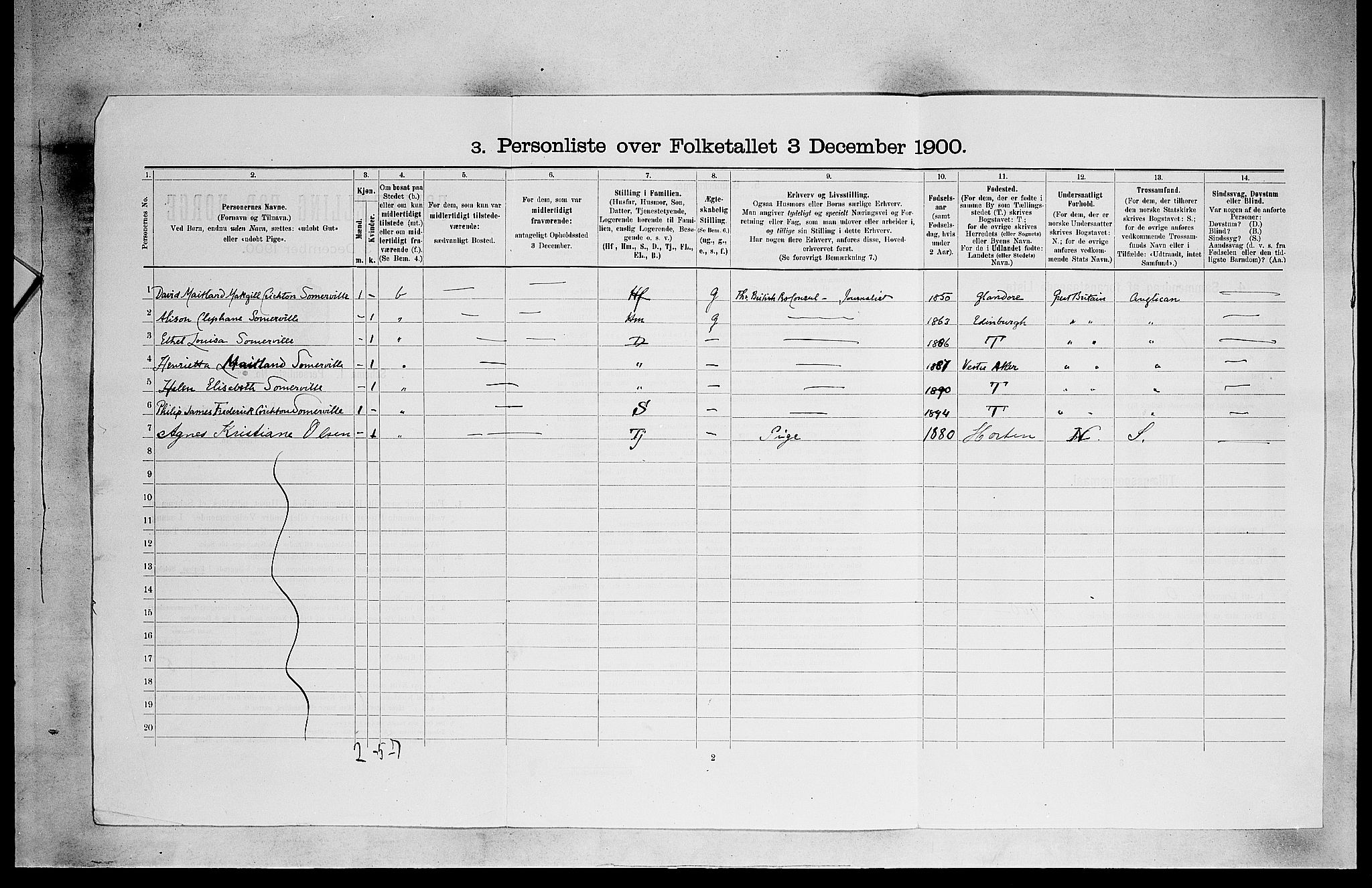 SAO, Folketelling 1900 for 0301 Kristiania kjøpstad, 1900, s. 6376