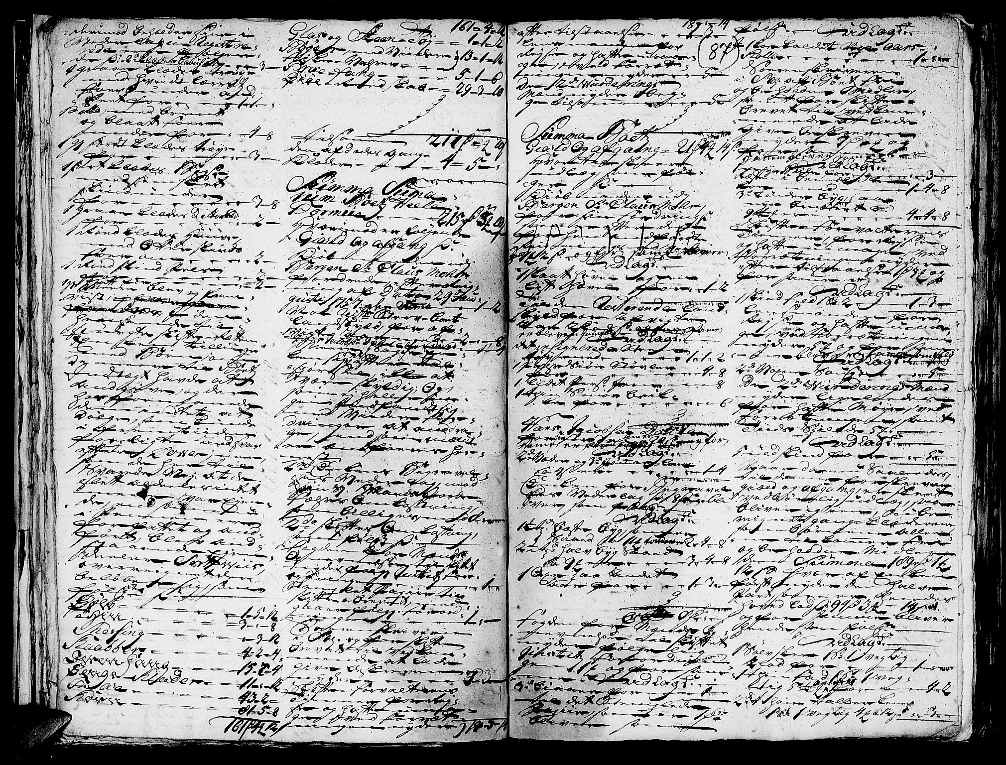 Helgeland sorenskriveri, AV/SAT-A-0004/3/3A/L0041: Konseptprotokoll 26, 1758, s. 86b-87a