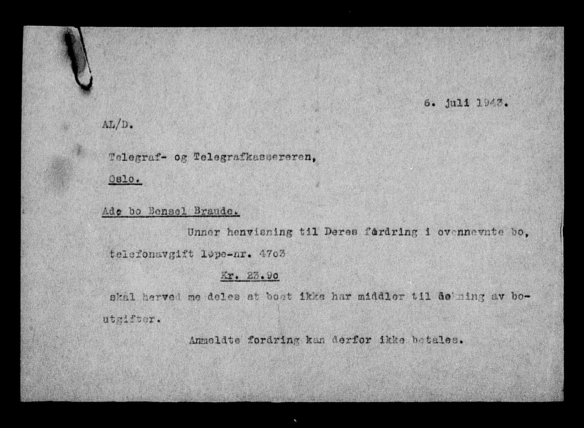 Justisdepartementet, Tilbakeføringskontoret for inndratte formuer, AV/RA-S-1564/H/Hc/Hcc/L0927: --, 1945-1947, s. 497