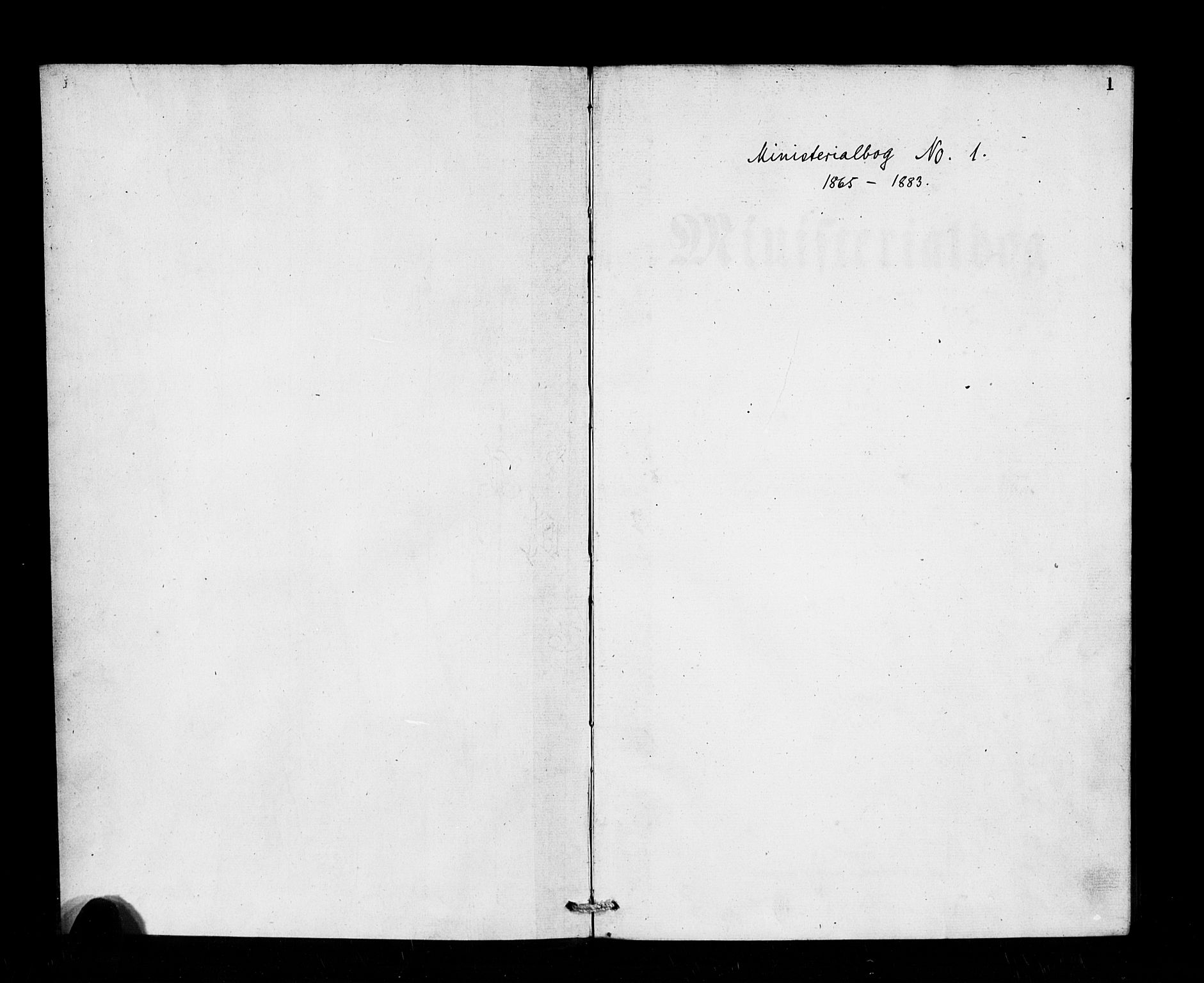 Den norske sjømannsmisjon i utlandet/Tyne-havnene (North Shields og New Castle), SAB/SAB/PA-0101/H/Ha/L0001: Ministerialbok nr. A 1, 1865-1883, s. 1