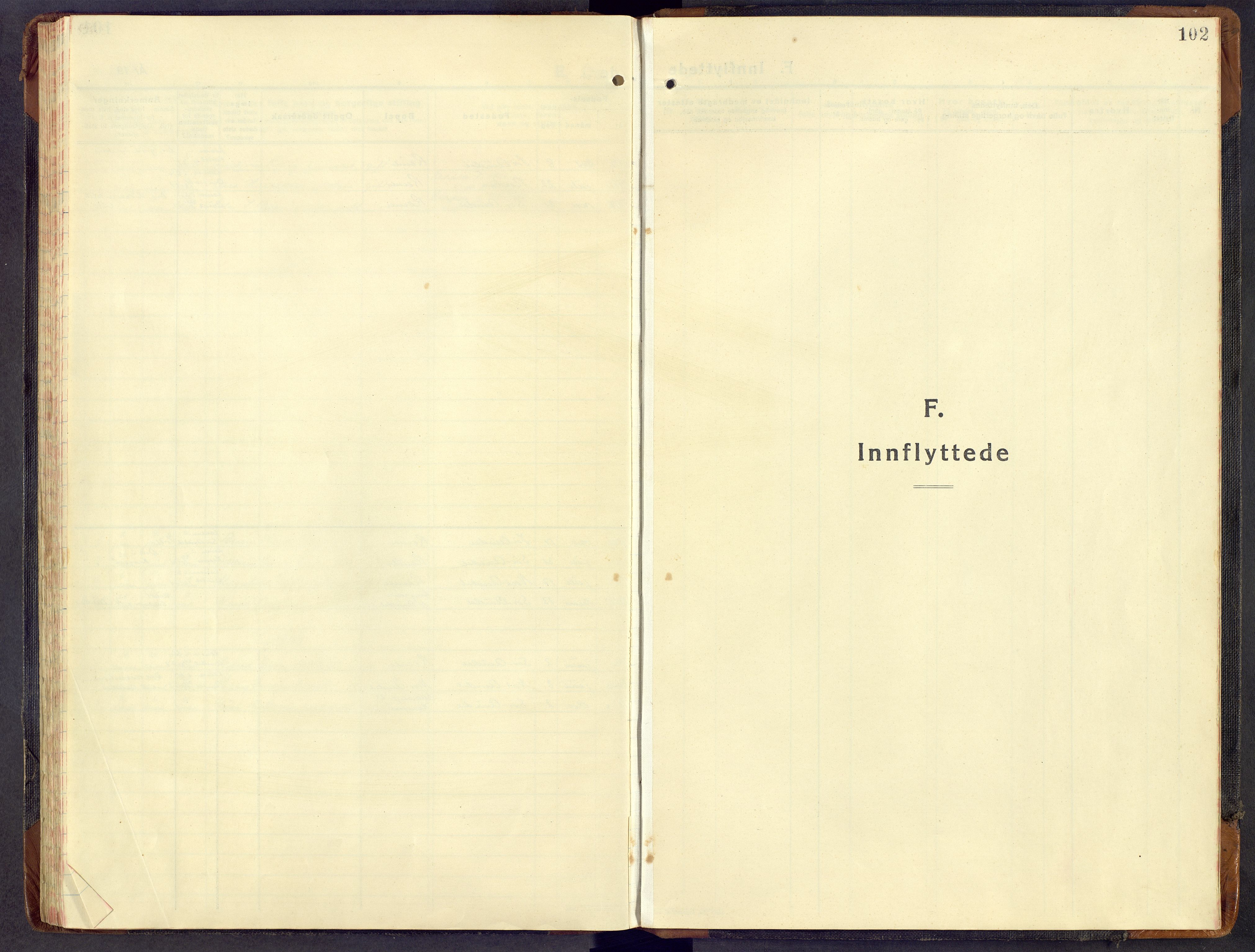 Sør-Aurdal prestekontor, SAH/PREST-128/H/Ha/Hab/L0013: Klokkerbok nr. 13, 1930-1972, s. 102