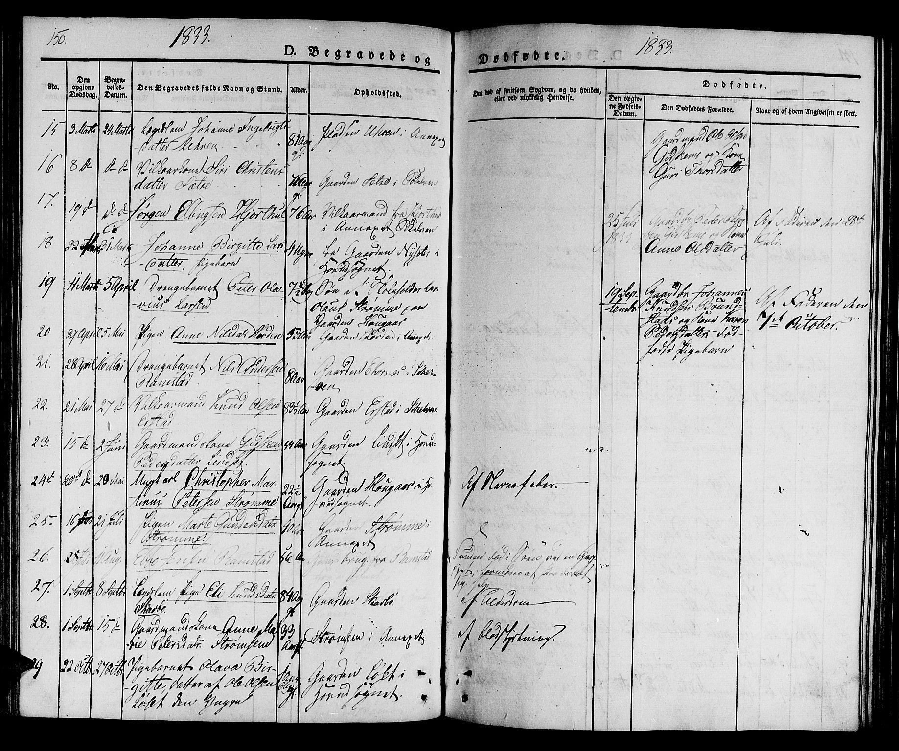 Ministerialprotokoller, klokkerbøker og fødselsregistre - Møre og Romsdal, AV/SAT-A-1454/522/L0311: Ministerialbok nr. 522A06, 1832-1842, s. 150