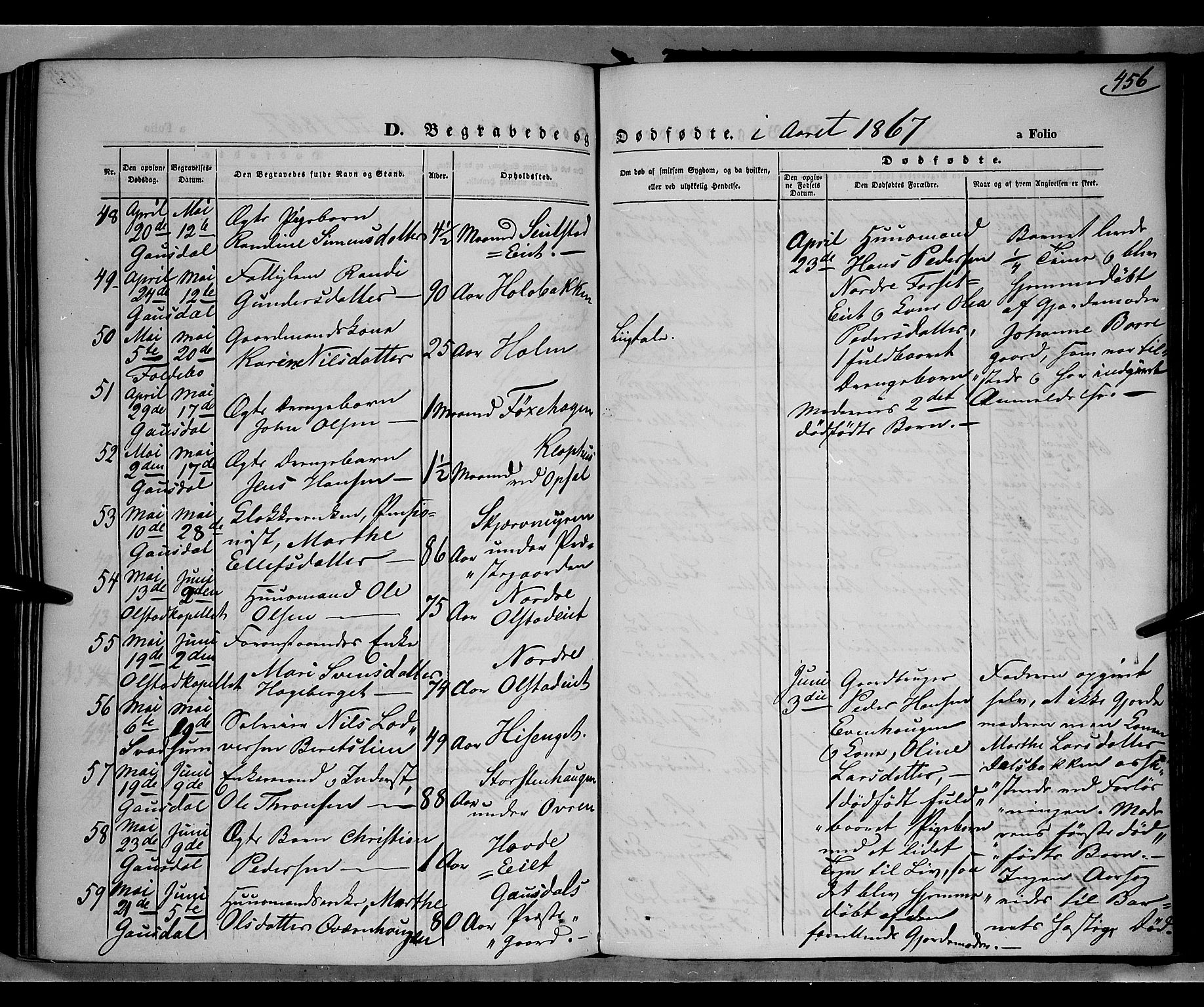 Gausdal prestekontor, AV/SAH-PREST-090/H/Ha/Haa/L0009: Ministerialbok nr. 9, 1862-1873, s. 456