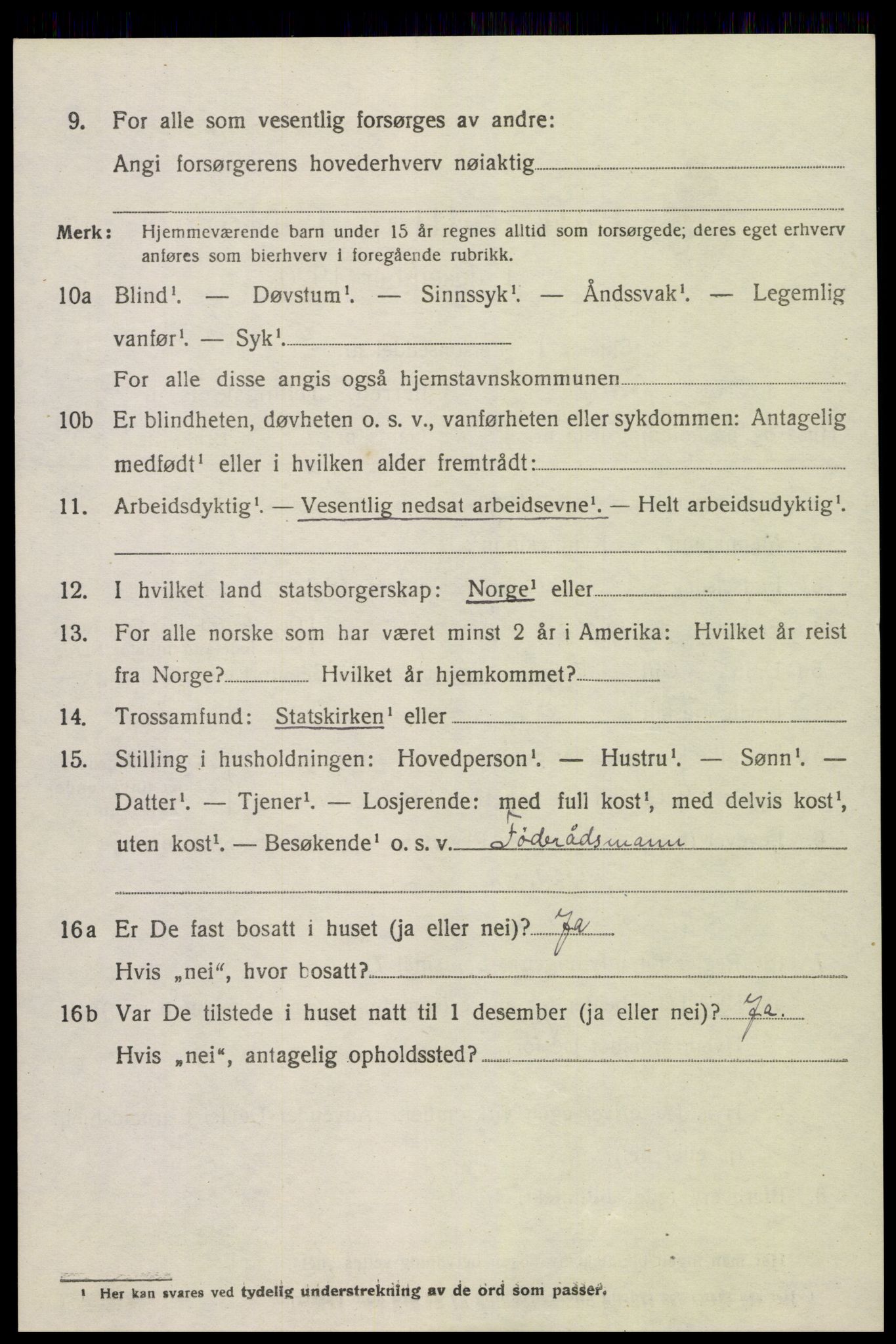SAK, Folketelling 1920 for 0918 Austre Moland herred, 1920, s. 2196