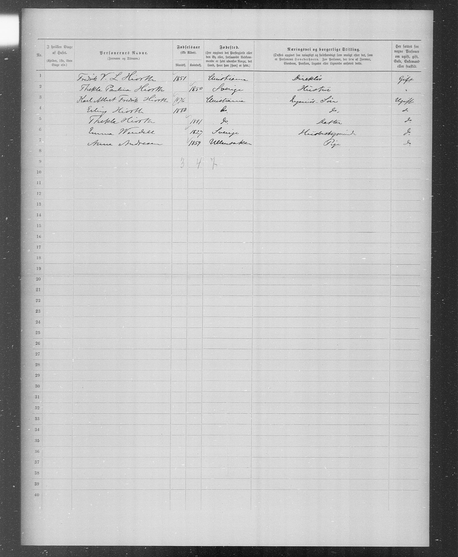 OBA, Kommunal folketelling 31.12.1899 for Kristiania kjøpstad, 1899, s. 2757