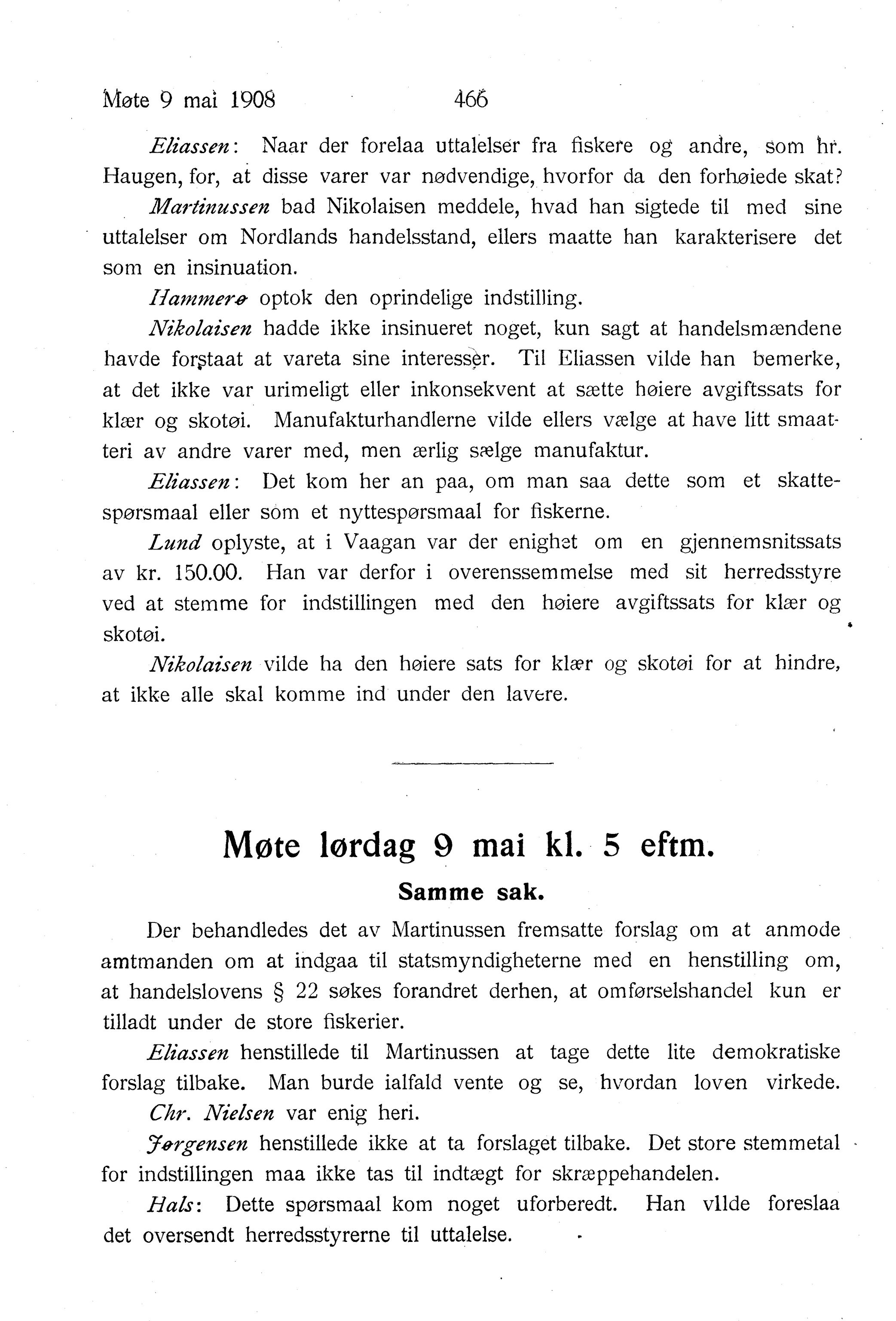 Nordland Fylkeskommune. Fylkestinget, AIN/NFK-17/176/A/Ac/L0031: Fylkestingsforhandlinger 1908, 1908