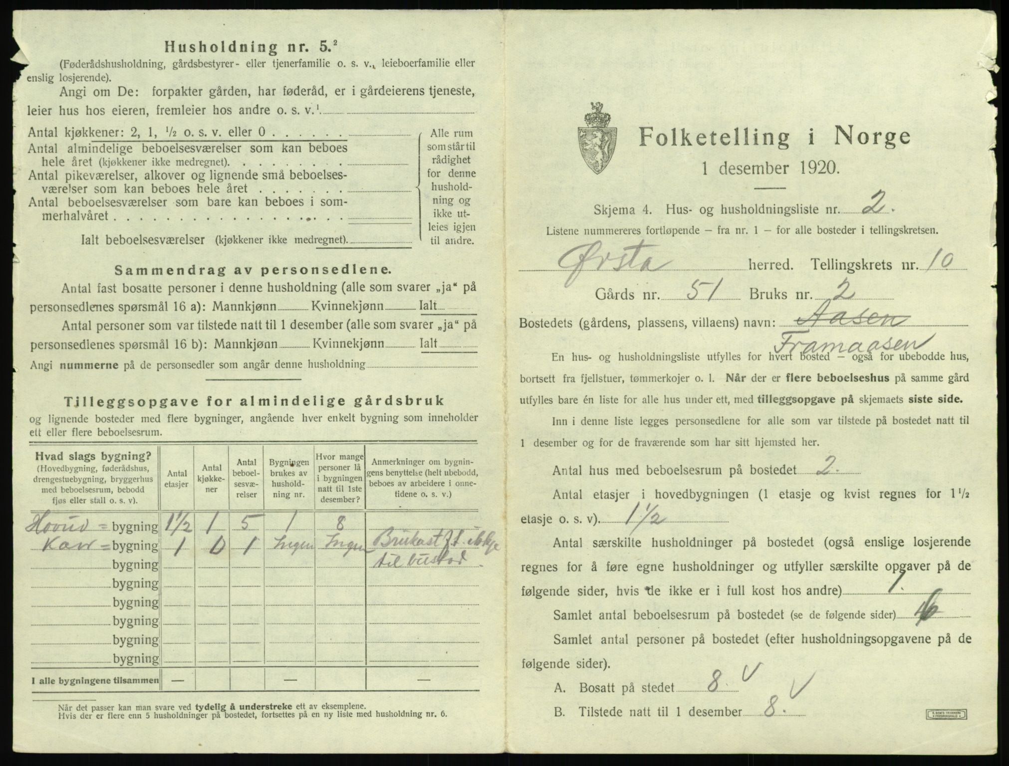 SAT, Folketelling 1920 for 1520 Ørsta herred, 1920, s. 930