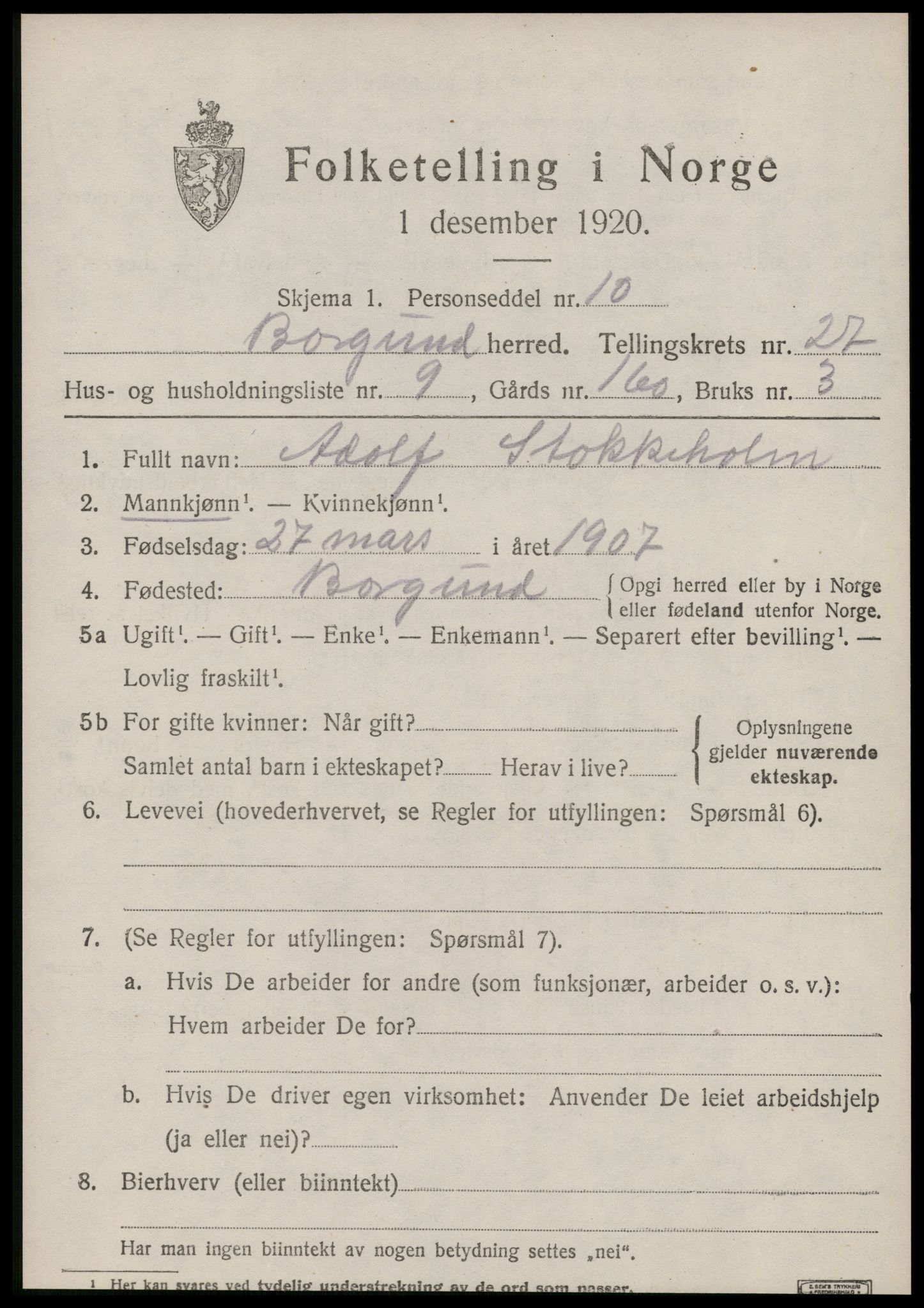 SAT, Folketelling 1920 for 1531 Borgund herred, 1920, s. 17842