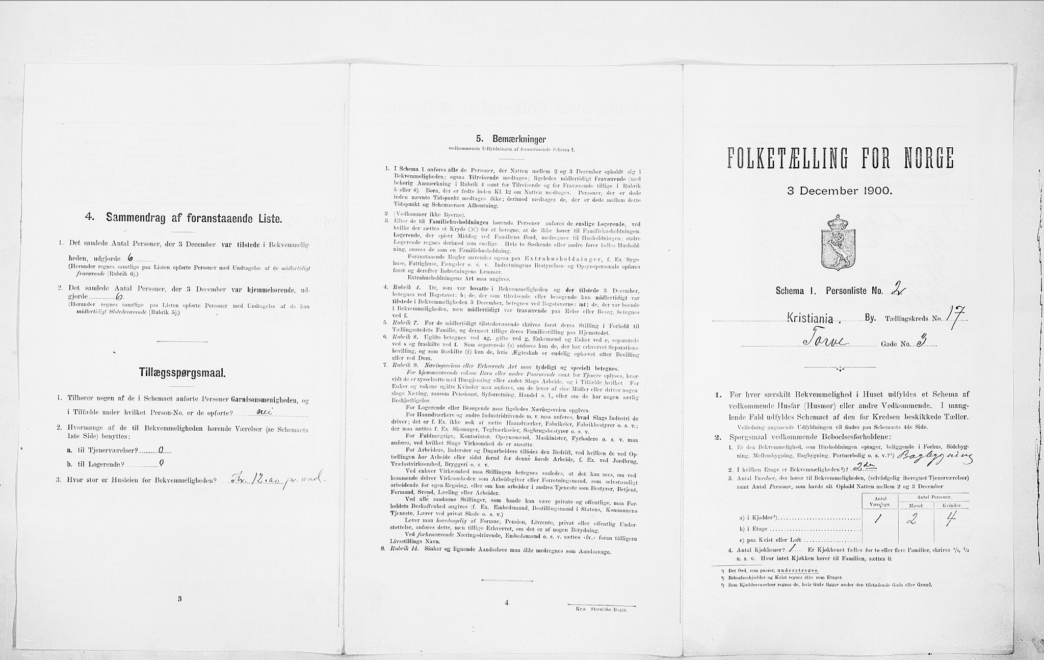 SAO, Folketelling 1900 for 0301 Kristiania kjøpstad, 1900, s. 102938