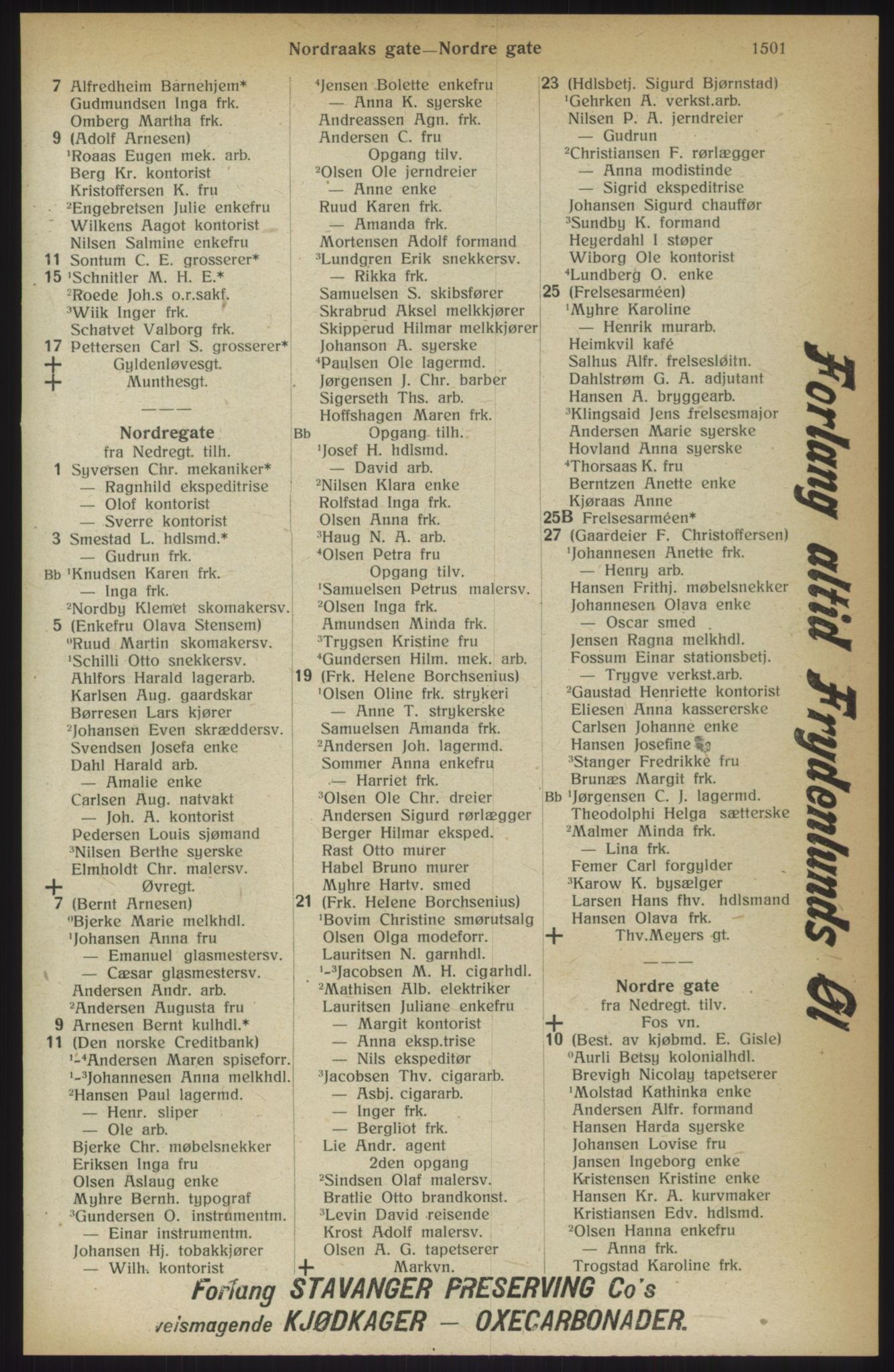 Kristiania/Oslo adressebok, PUBL/-, 1914, s. 1501