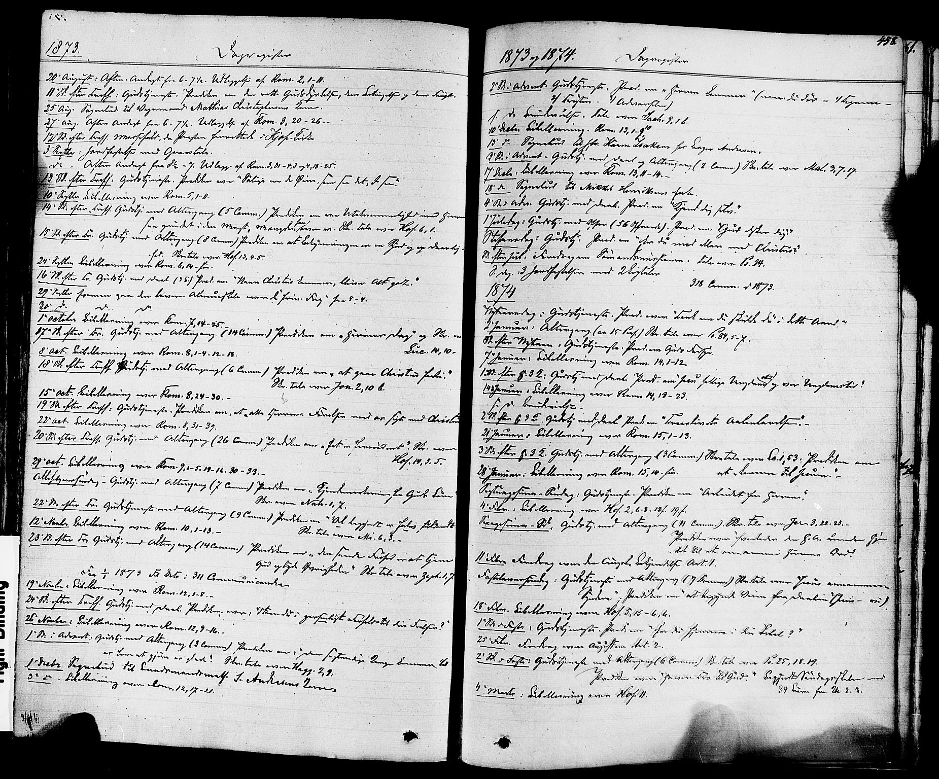 Stavern kirkebøker, AV/SAKO-A-318/F/Fa/L0007: Ministerialbok nr. 7, 1840-1877, s. 458