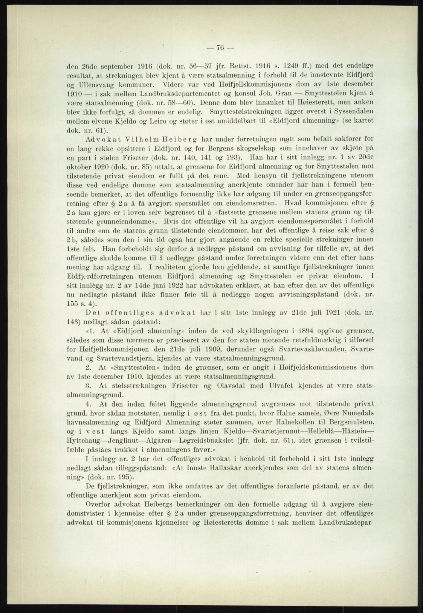 Høyfjellskommisjonen, RA/S-1546/X/Xa/L0001: Nr. 1-33, 1909-1953, s. 682