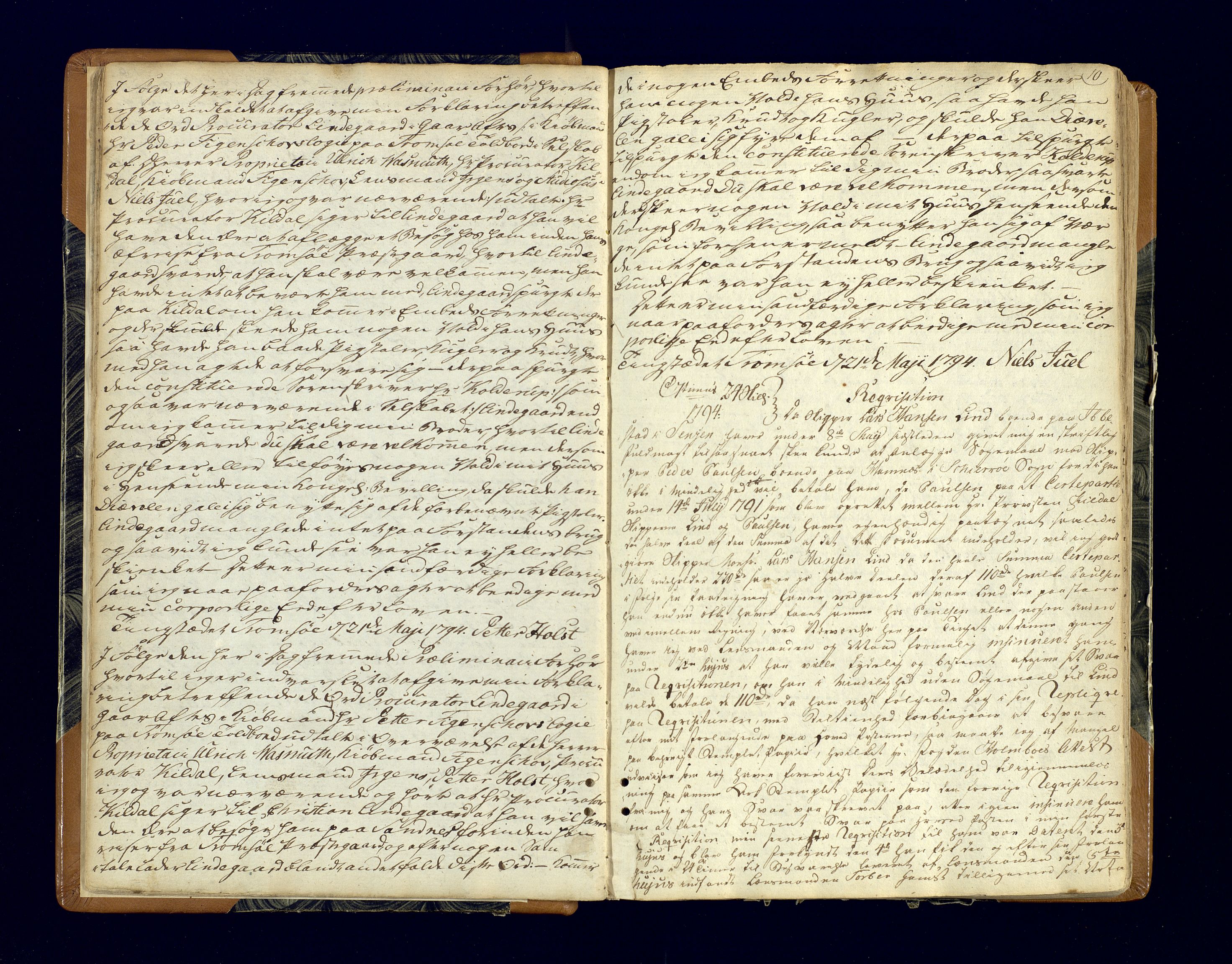 Senja og Tromsø sorenskriveri , SATØ/SATØ-31/F/Fc/L0069: Ekstrarettsprotokoll, 1793-1807, s. 10