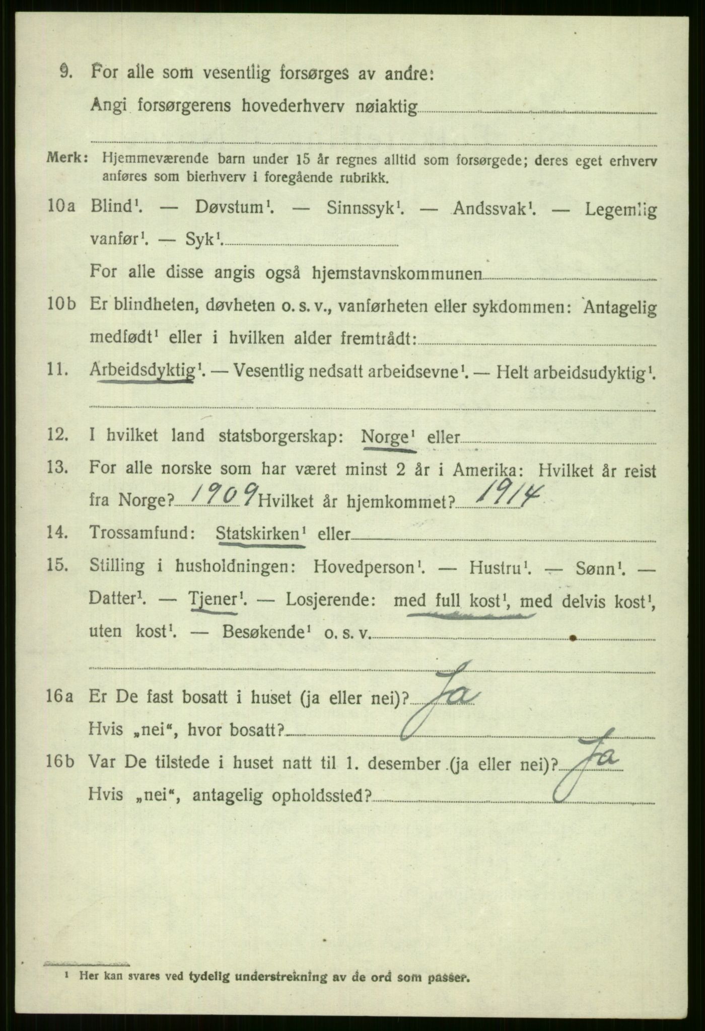SAB, Folketelling 1920 for 1235 Voss herred, 1920, s. 10484