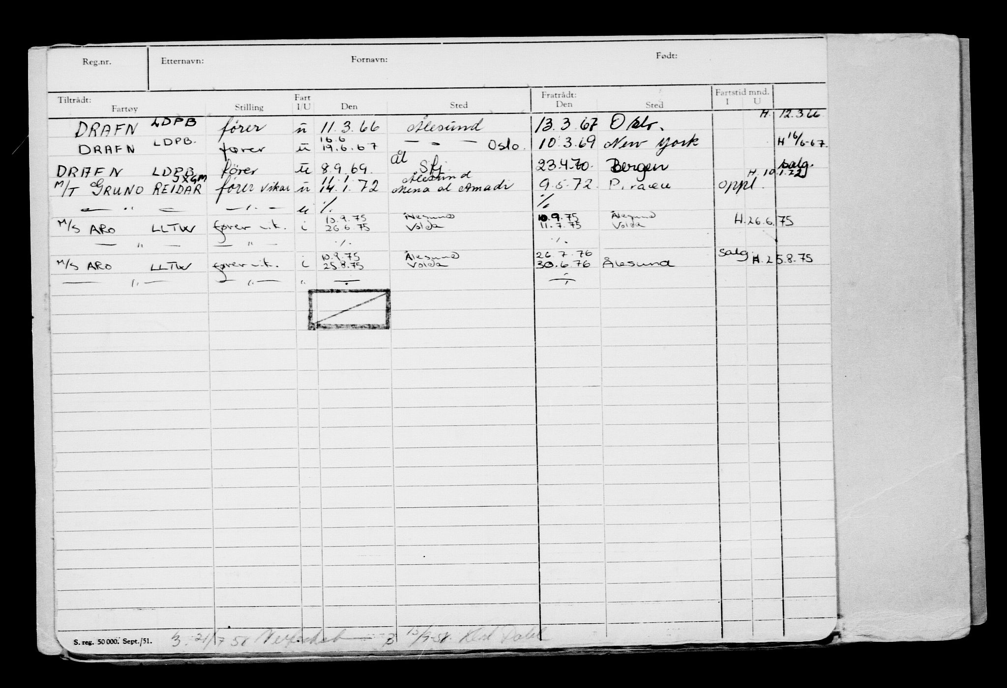 Direktoratet for sjømenn, AV/RA-S-3545/G/Gb/L0163: Hovedkort, 1918, s. 126