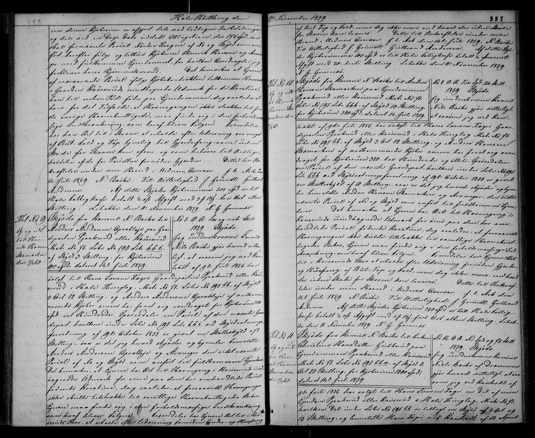Ringerike sorenskriveri, SAKO/A-105/G/Ga/Gaa/L0028: Pantebok nr. 28, 1856-1861, s. 397