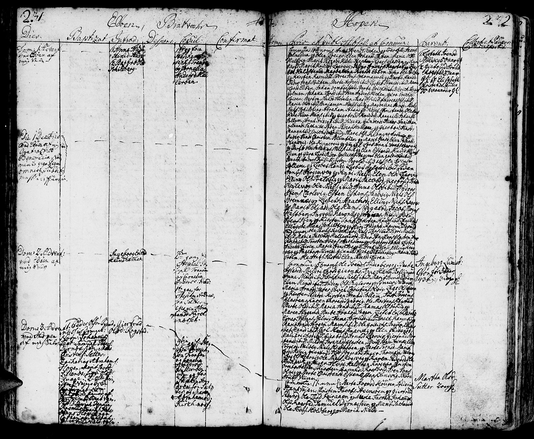 Ministerialprotokoller, klokkerbøker og fødselsregistre - Møre og Romsdal, SAT/A-1454/581/L0932: Ministerialbok nr. 581A02, 1767-1823, s. 231-232