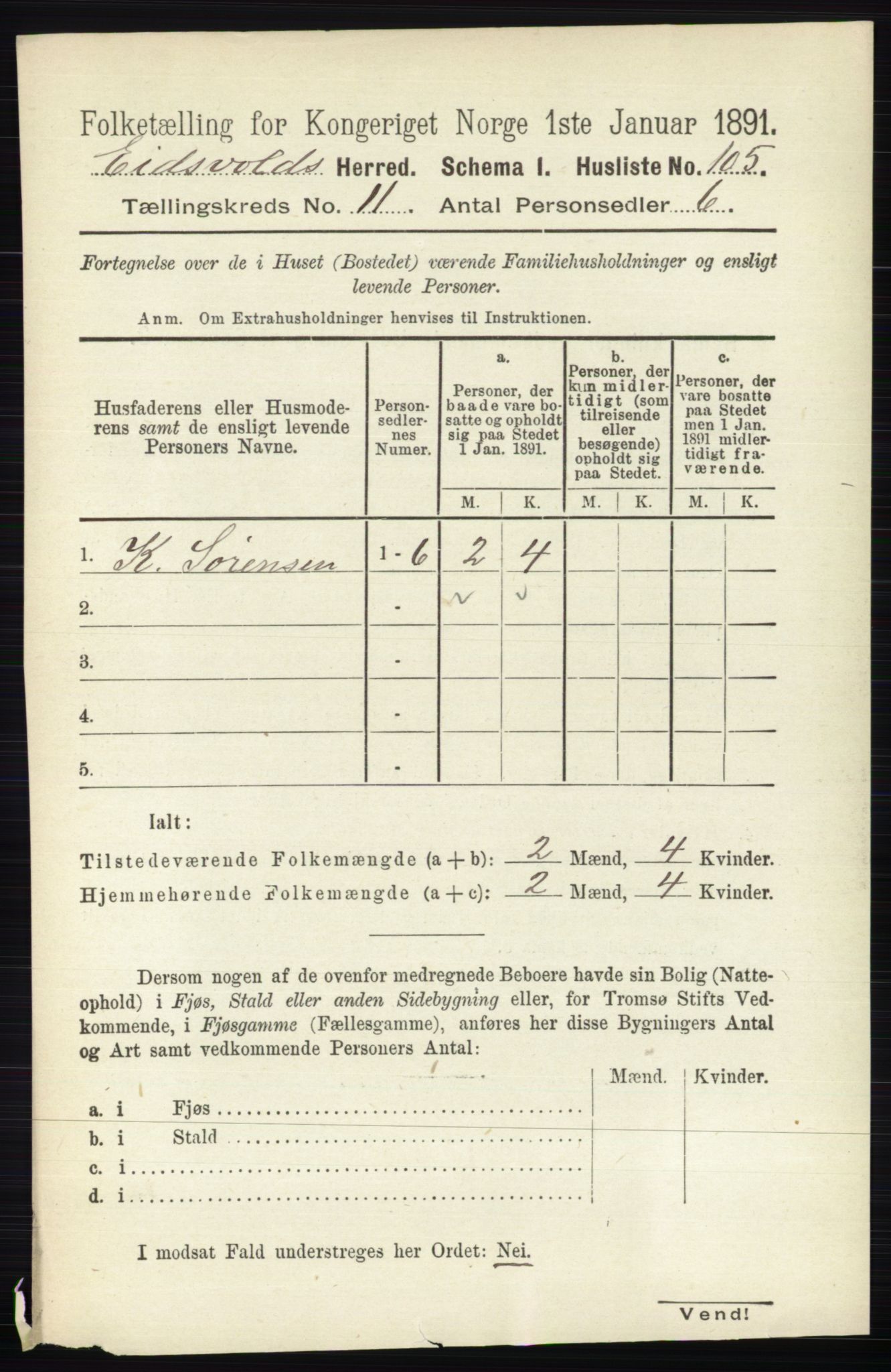 RA, Folketelling 1891 for 0237 Eidsvoll herred, 1891, s. 7681