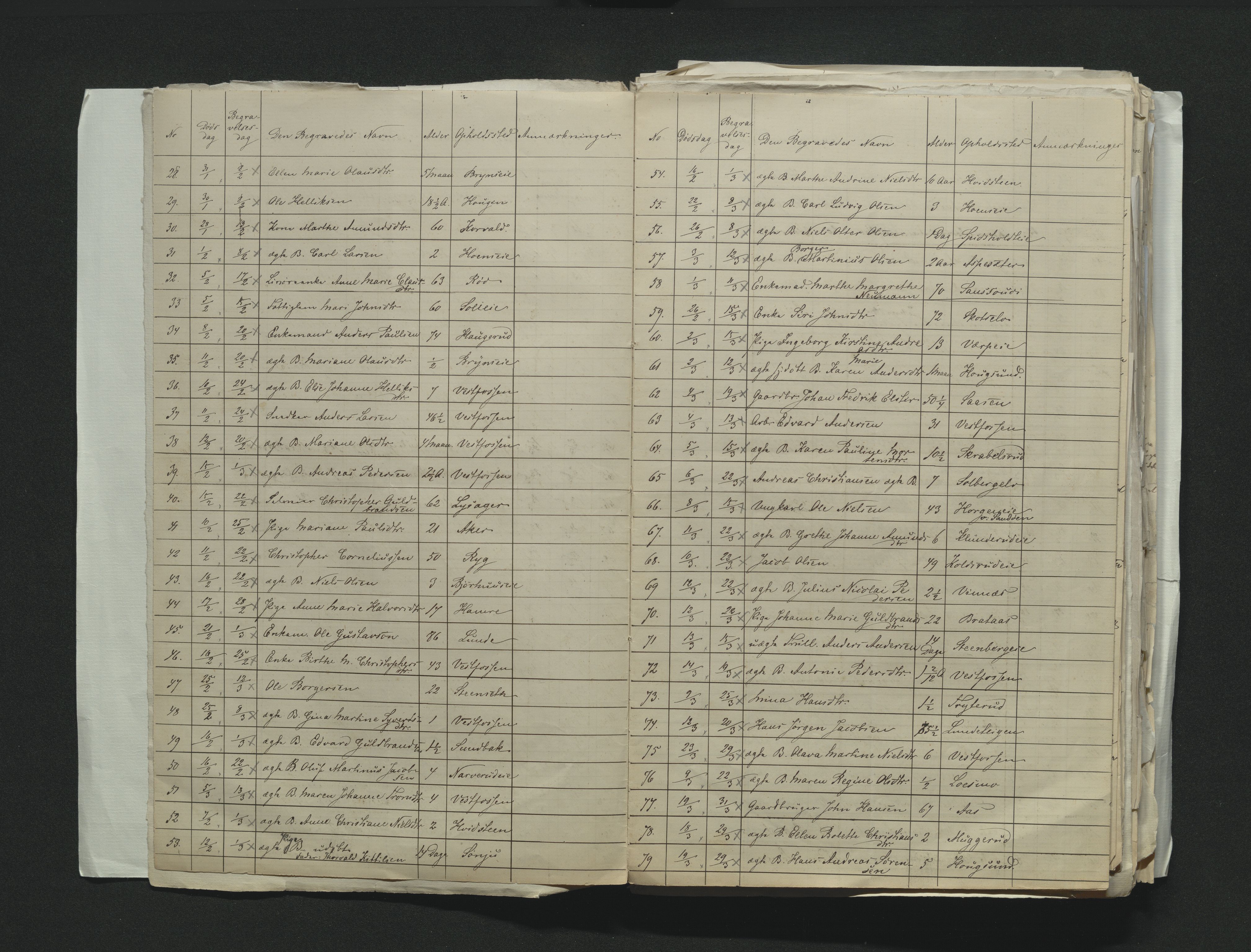 Eiker, Modum og Sigdal sorenskriveri, AV/SAKO-A-123/H/Ha/Hab/L0011: Dødsfallsmeldinger, 1862-1865, s. 174
