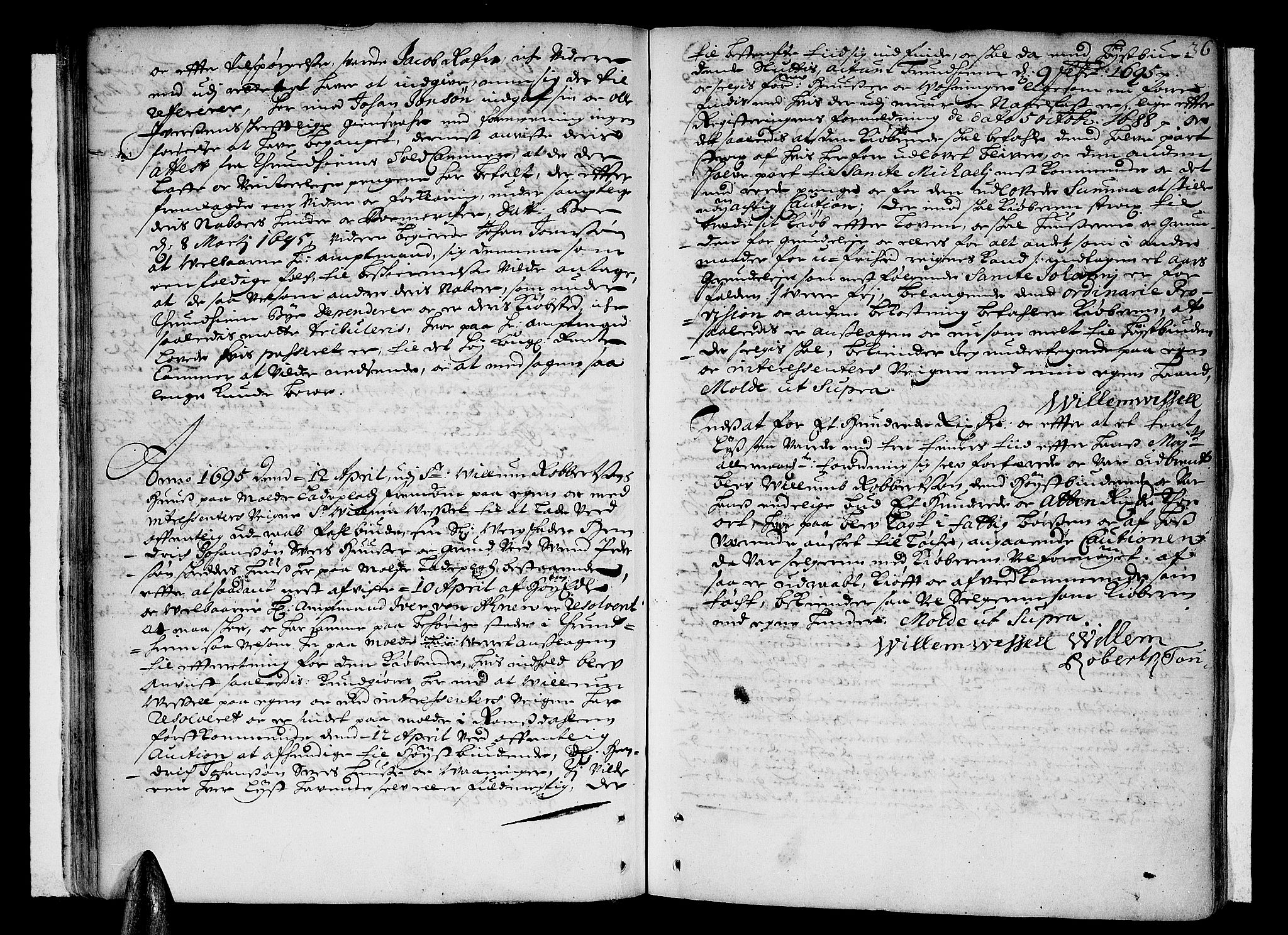 Romsdal sorenskriveri, AV/SAT-A-4149/1/1/1A/L0003: Tingbok, 1694-1699, s. 35b-36a