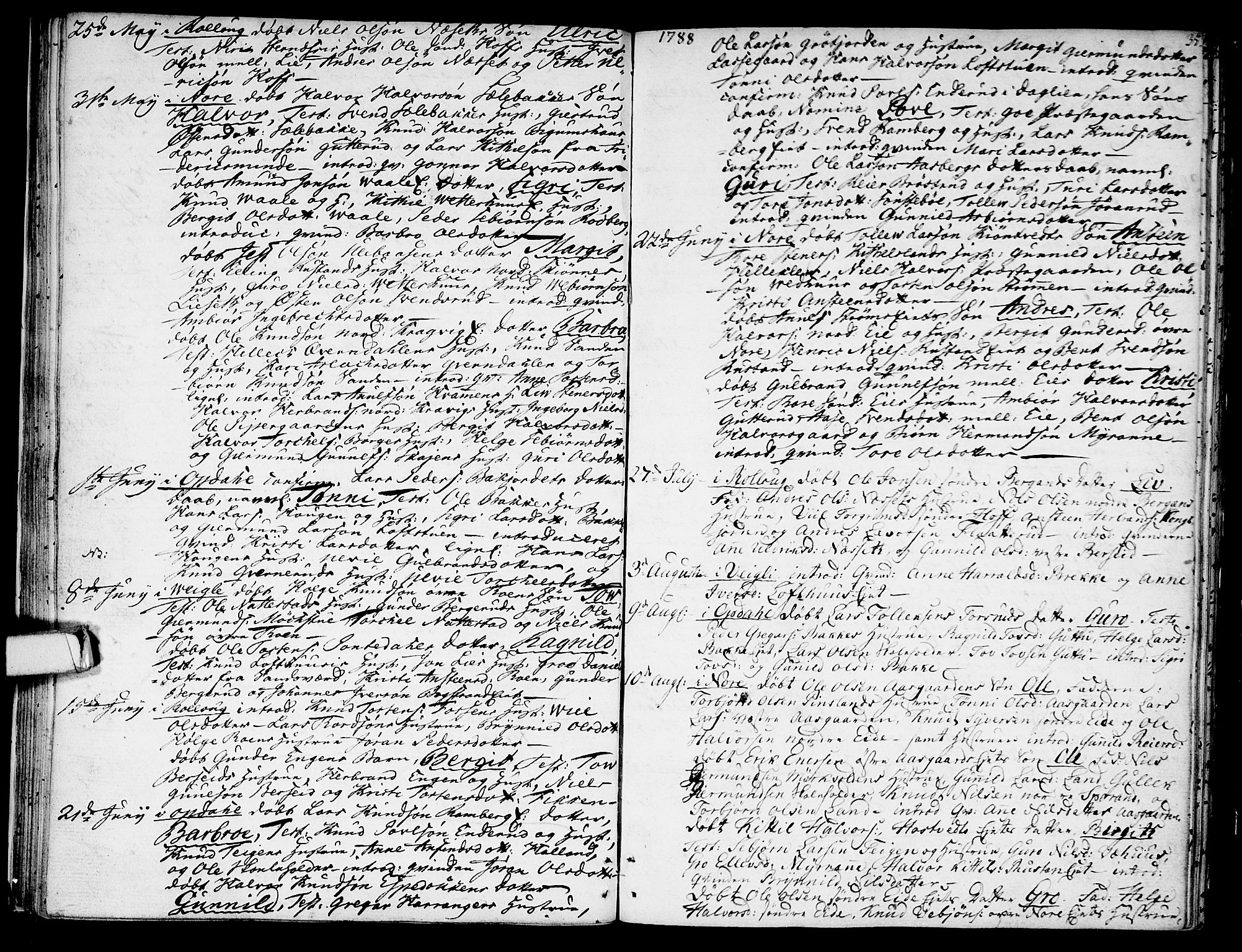 Rollag kirkebøker, AV/SAKO-A-240/F/Fa/L0004: Ministerialbok nr. I 4, 1778-1792, s. 35