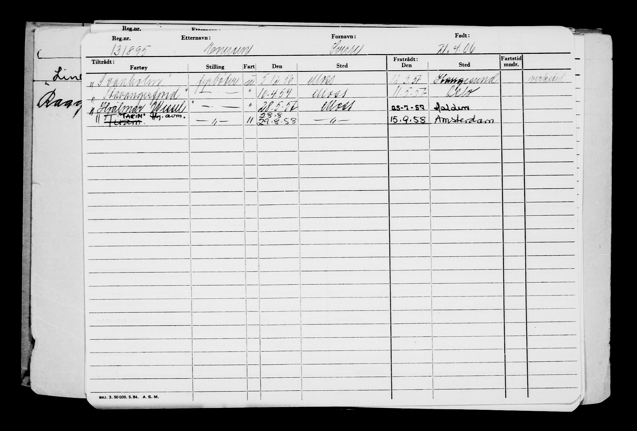 Direktoratet for sjømenn, AV/RA-S-3545/G/Gb/L0064: Hovedkort, 1906, s. 328