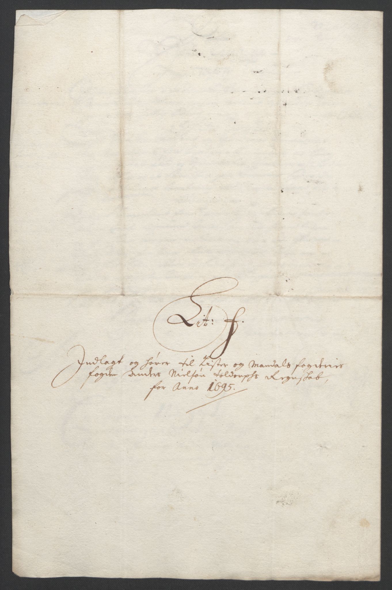 Rentekammeret inntil 1814, Reviderte regnskaper, Fogderegnskap, RA/EA-4092/R43/L2545: Fogderegnskap Lista og Mandal, 1694-1695, s. 253