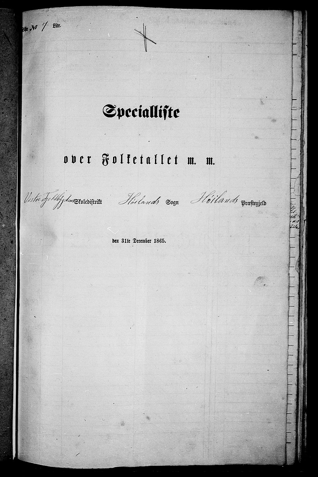 RA, Folketelling 1865 for 1123P Høyland prestegjeld, 1865, s. 98