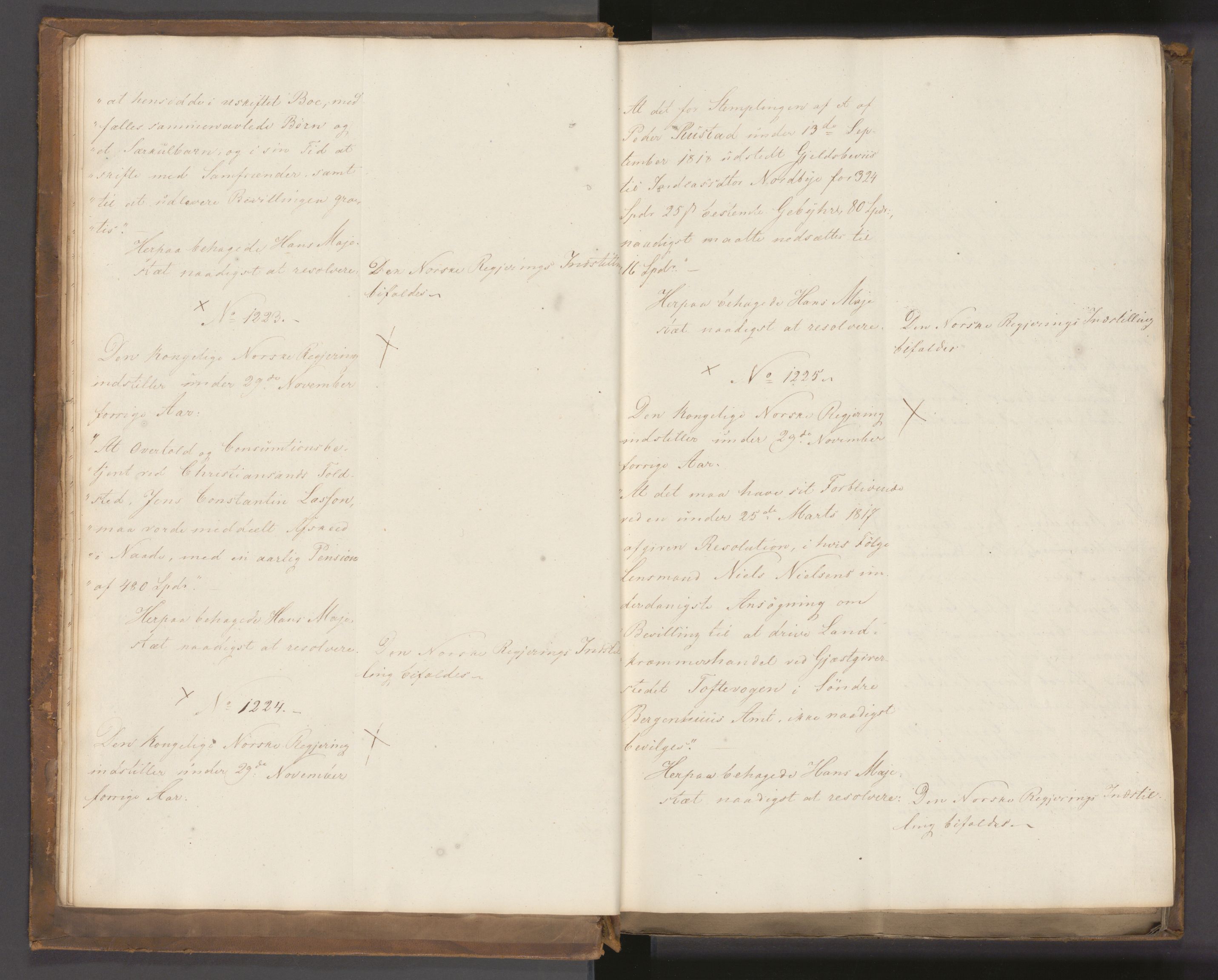 Statsrådssekretariatet, AV/RA-S-1001/A/Ab/L0022: Kgl. res. nr. 1210-1721, 1. halvår, 1826