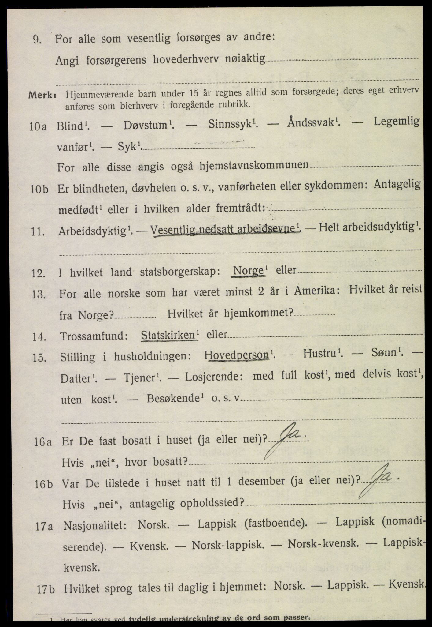 SAT, Folketelling 1920 for 1742 Grong herred, 1920, s. 1184