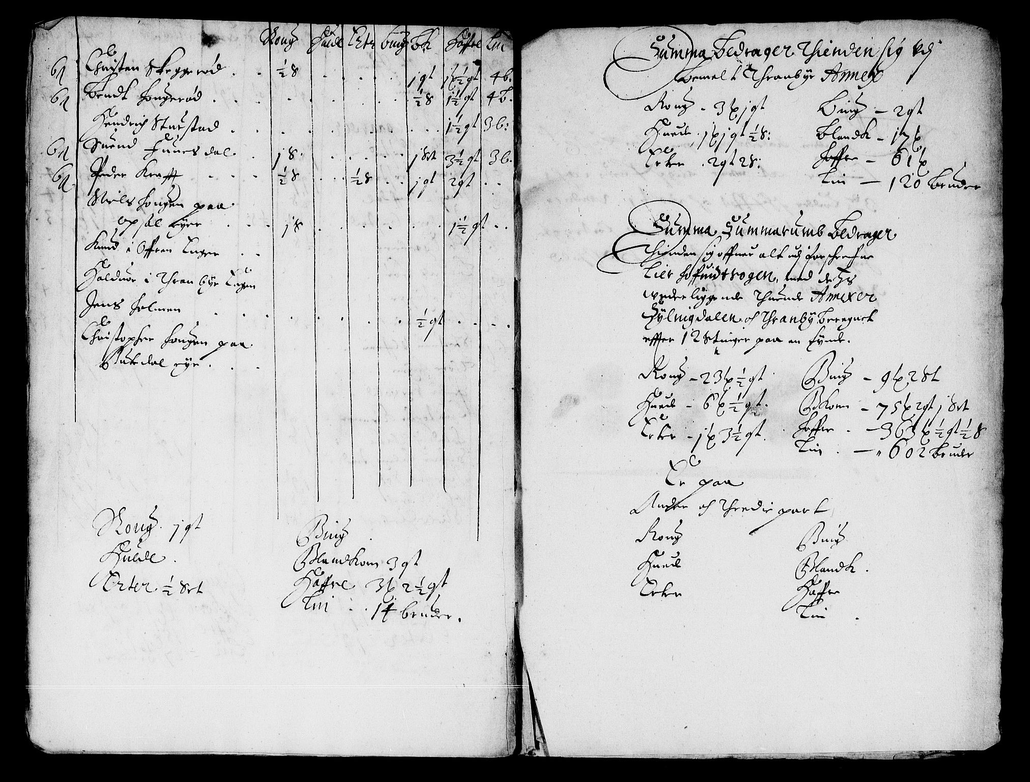 Rentekammeret inntil 1814, Reviderte regnskaper, Stiftamtstueregnskaper, Landkommissariatet på Akershus og Akershus stiftamt, AV/RA-EA-5869/R/Ra/L0029: Landkommissariatet på Akershus, 1665