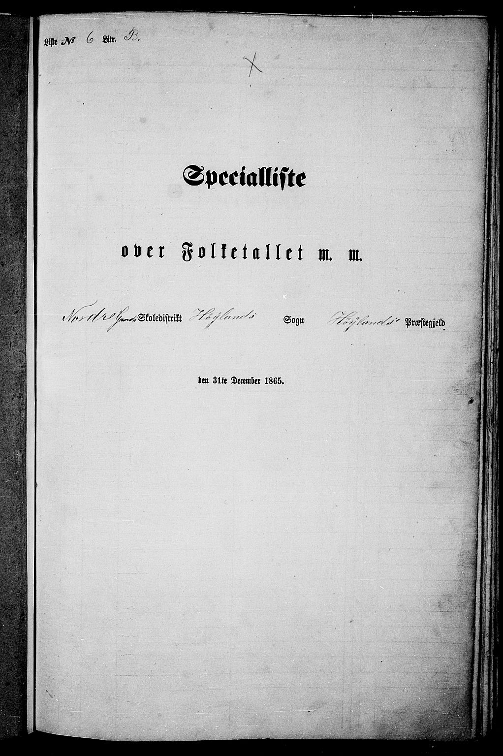 RA, Folketelling 1865 for 1123P Høyland prestegjeld, 1865, s. 90