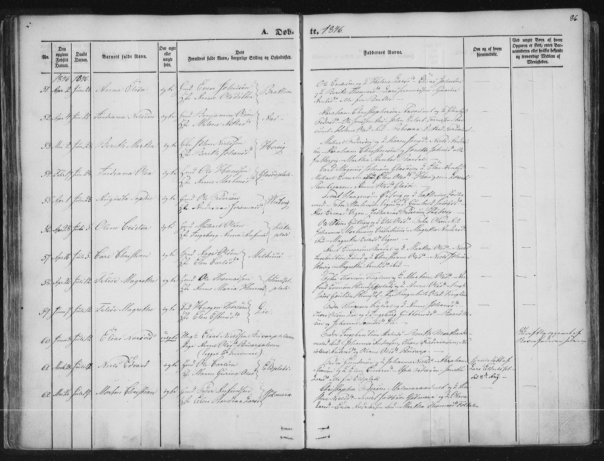 Ministerialprotokoller, klokkerbøker og fødselsregistre - Nord-Trøndelag, AV/SAT-A-1458/741/L0392: Ministerialbok nr. 741A06, 1836-1848, s. 86