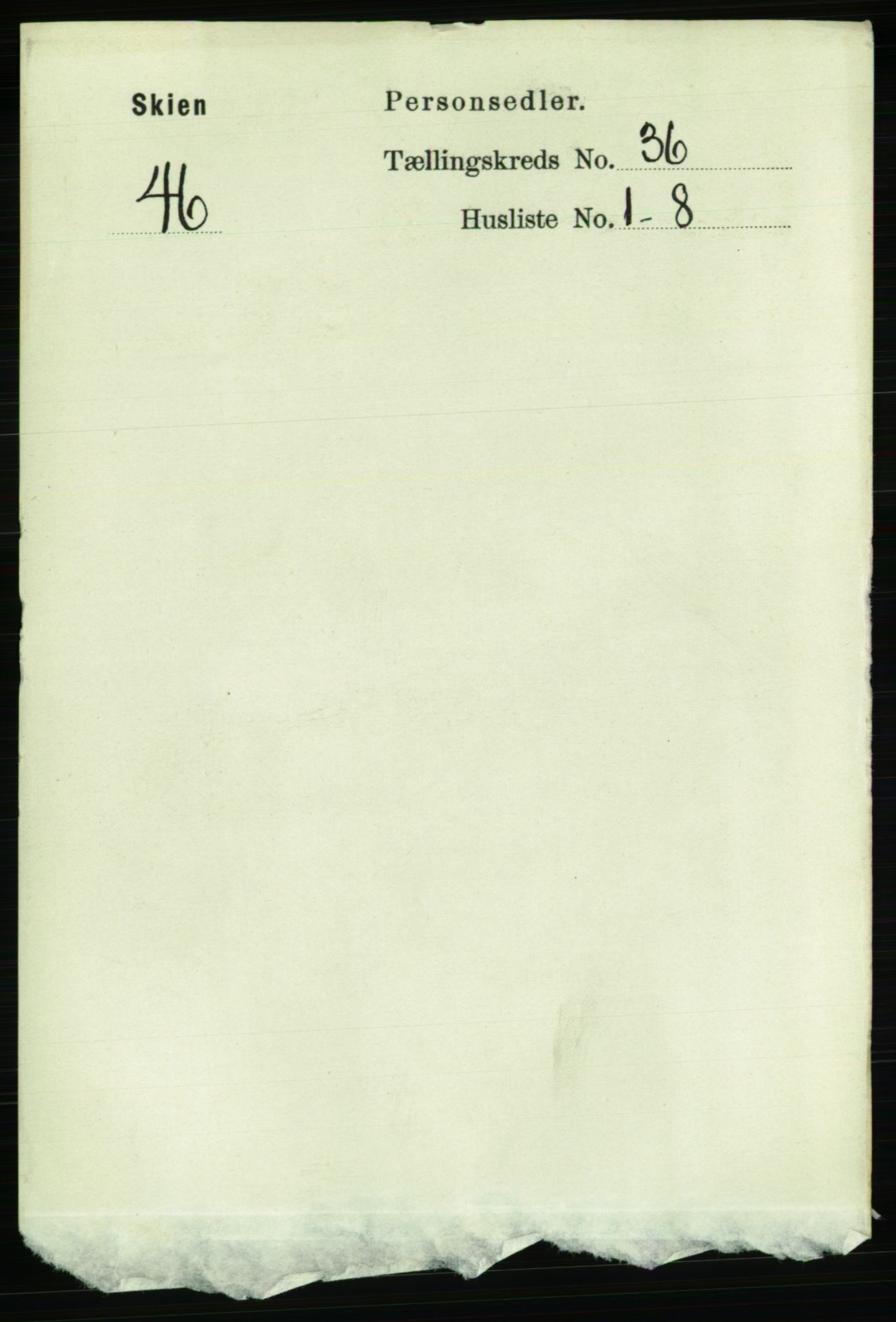 RA, Folketelling 1891 for 0806 Skien kjøpstad, 1891, s. 7944