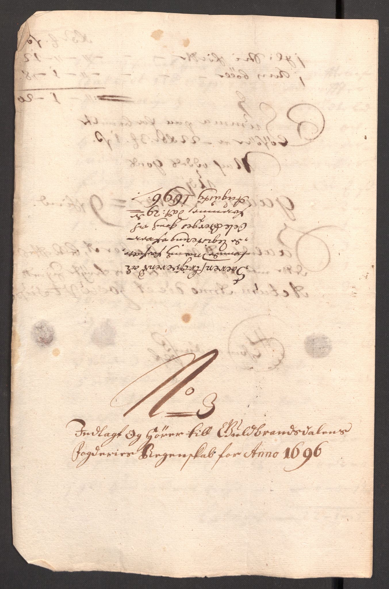 Rentekammeret inntil 1814, Reviderte regnskaper, Fogderegnskap, RA/EA-4092/R17/L1170: Fogderegnskap Gudbrandsdal, 1696-1697, s. 42