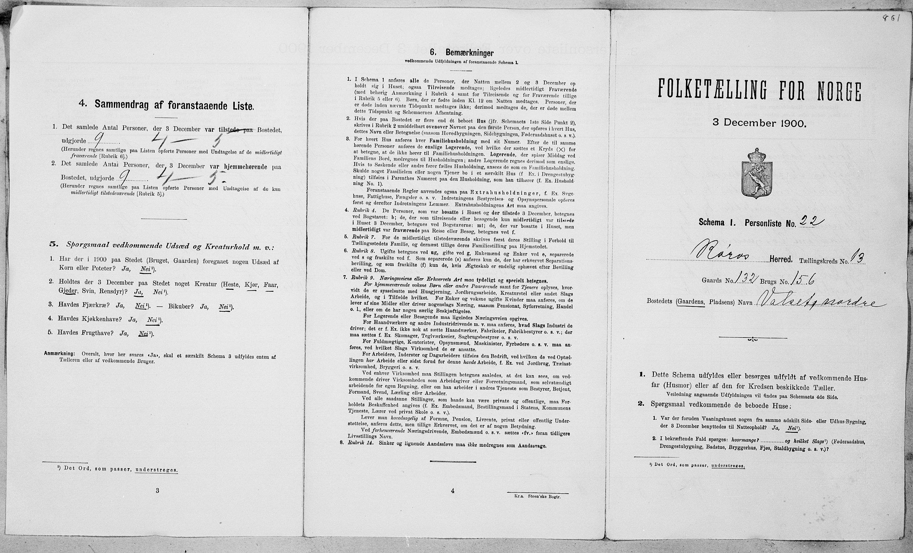 SAT, Folketelling 1900 for 1640 Røros herred, 1900, s. 40
