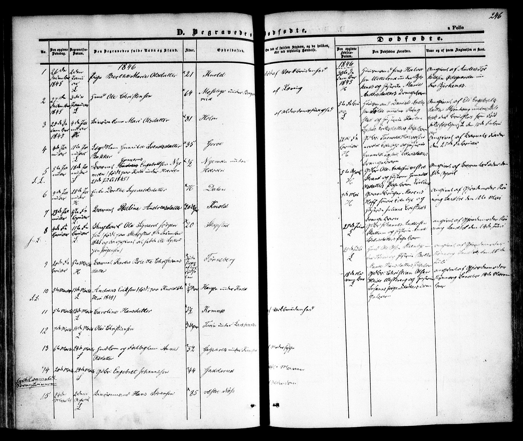 Høland prestekontor Kirkebøker, AV/SAO-A-10346a/F/Fa/L0009: Ministerialbok nr. I 9, 1846-1853, s. 246