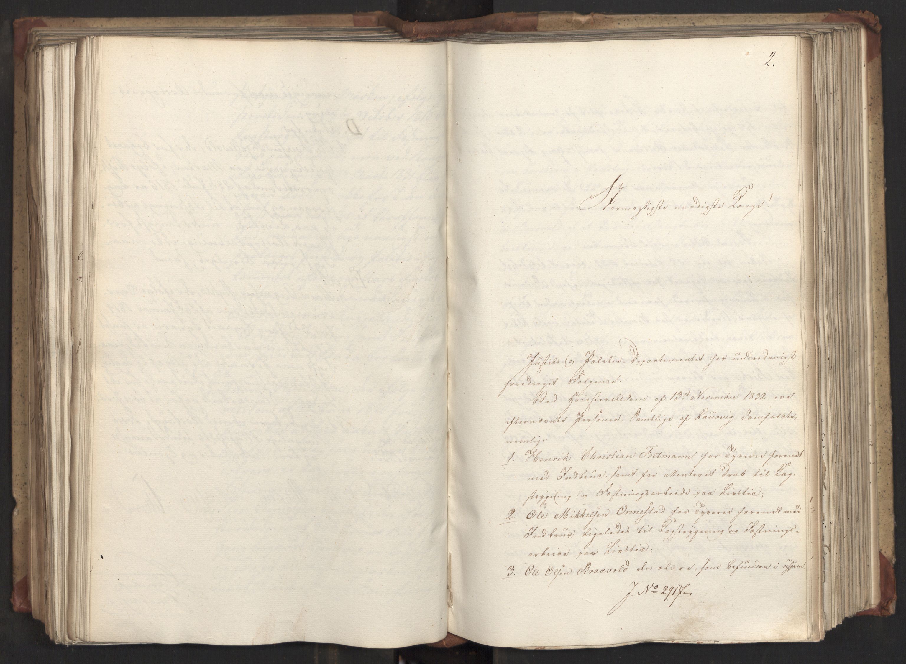 Statsrådsavdelingen i Stockholm, AV/RA-S-1003/D/Da/L0082: Regjeringsinnstillinger nr. 2858-2979, 1833, s. 345