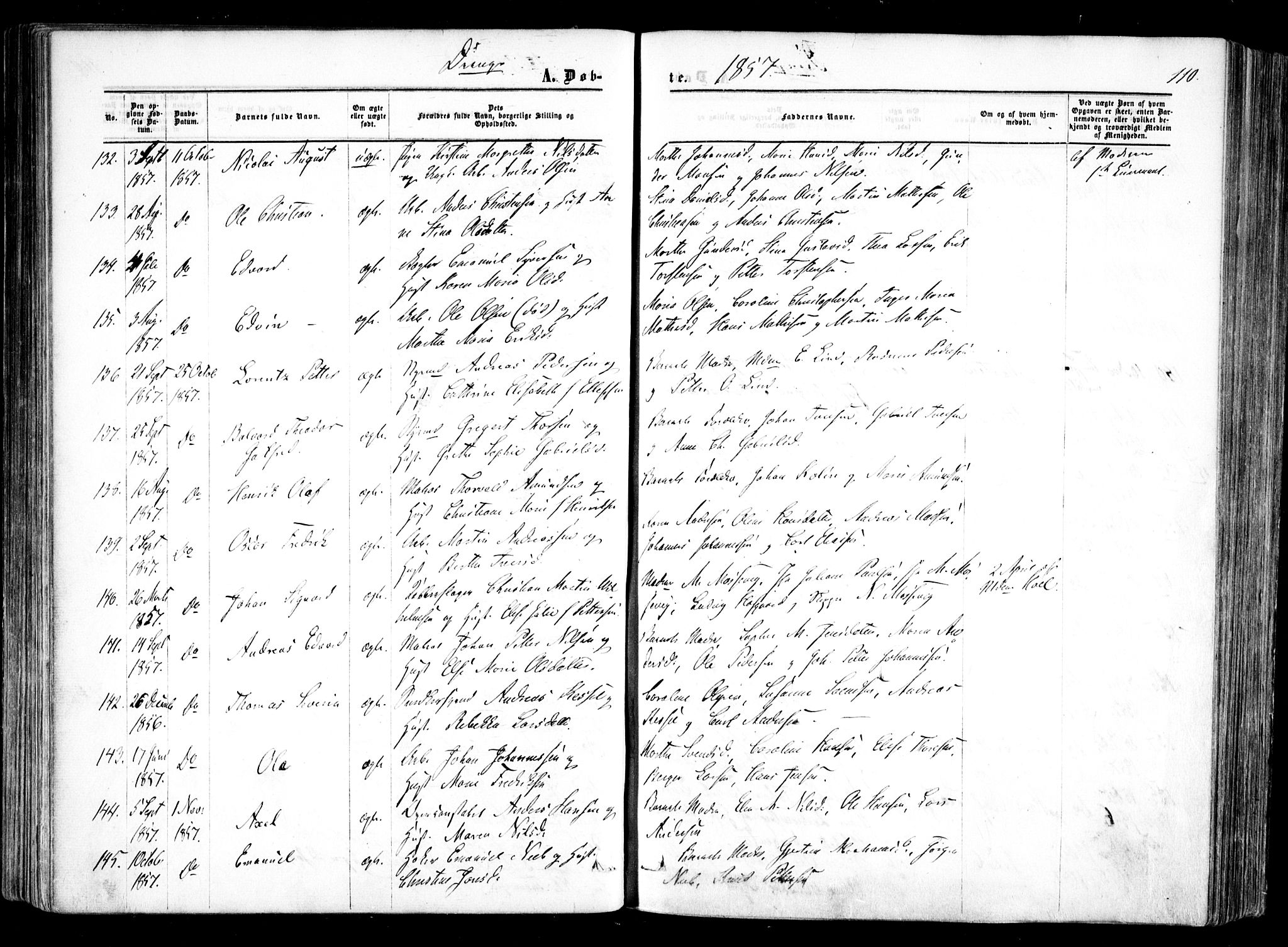 Halden prestekontor Kirkebøker, AV/SAO-A-10909/F/Fa/L0007: Ministerialbok nr. I 7, 1857-1865, s. 110