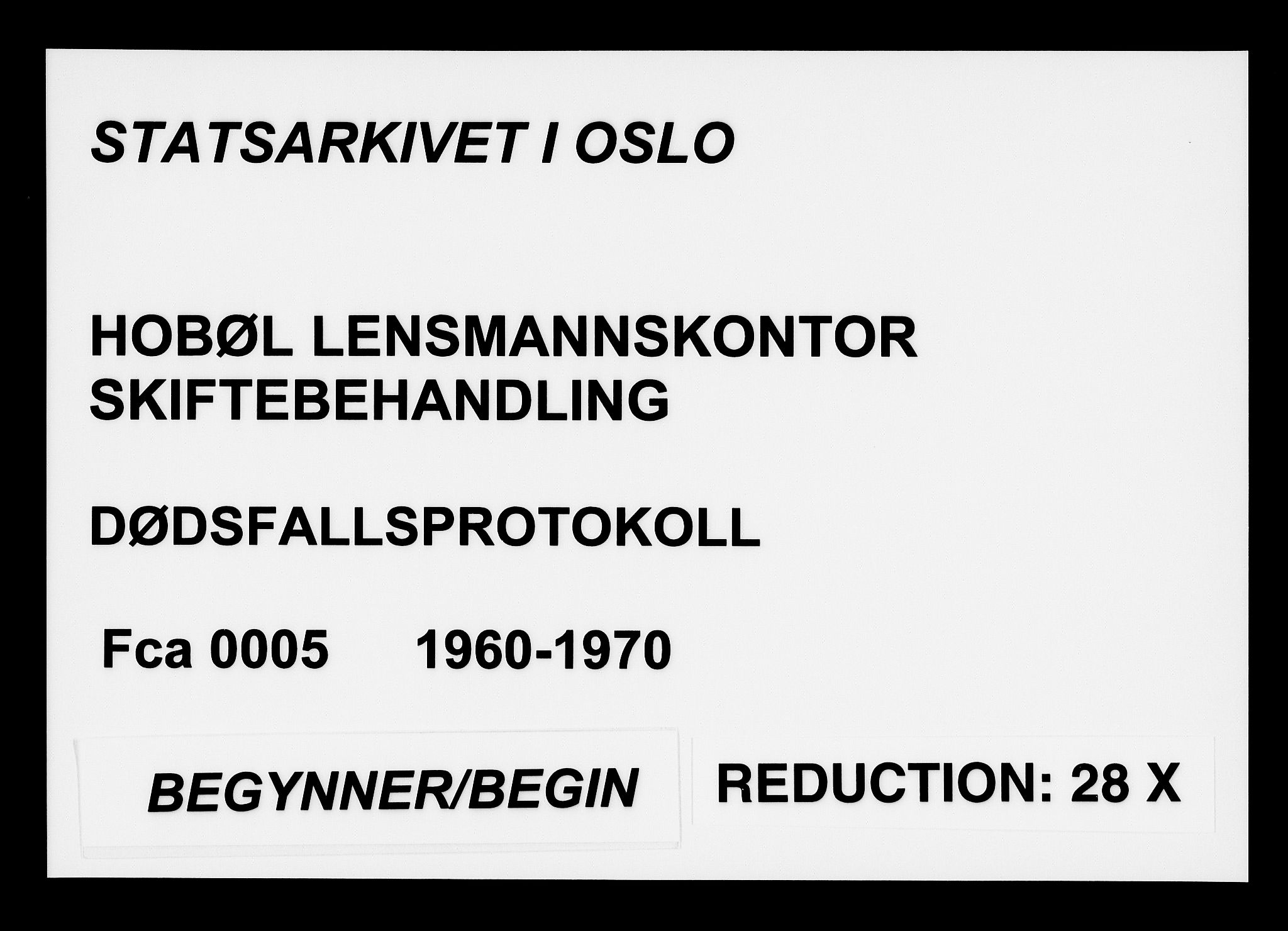 Hobøl lensmannskontor, SAO/A-10002/H/Ha/Haa/L0005: Dødsfallsprotokoll, 1960-1970