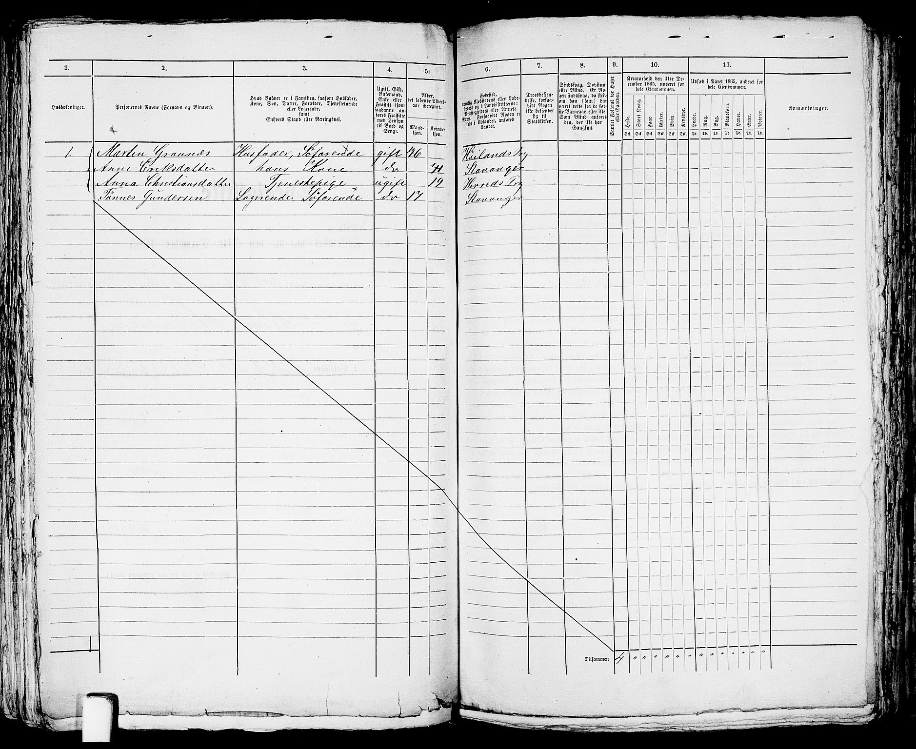 RA, Folketelling 1865 for 1106B Torvastad prestegjeld, Haugesund ladested, 1865, s. 379