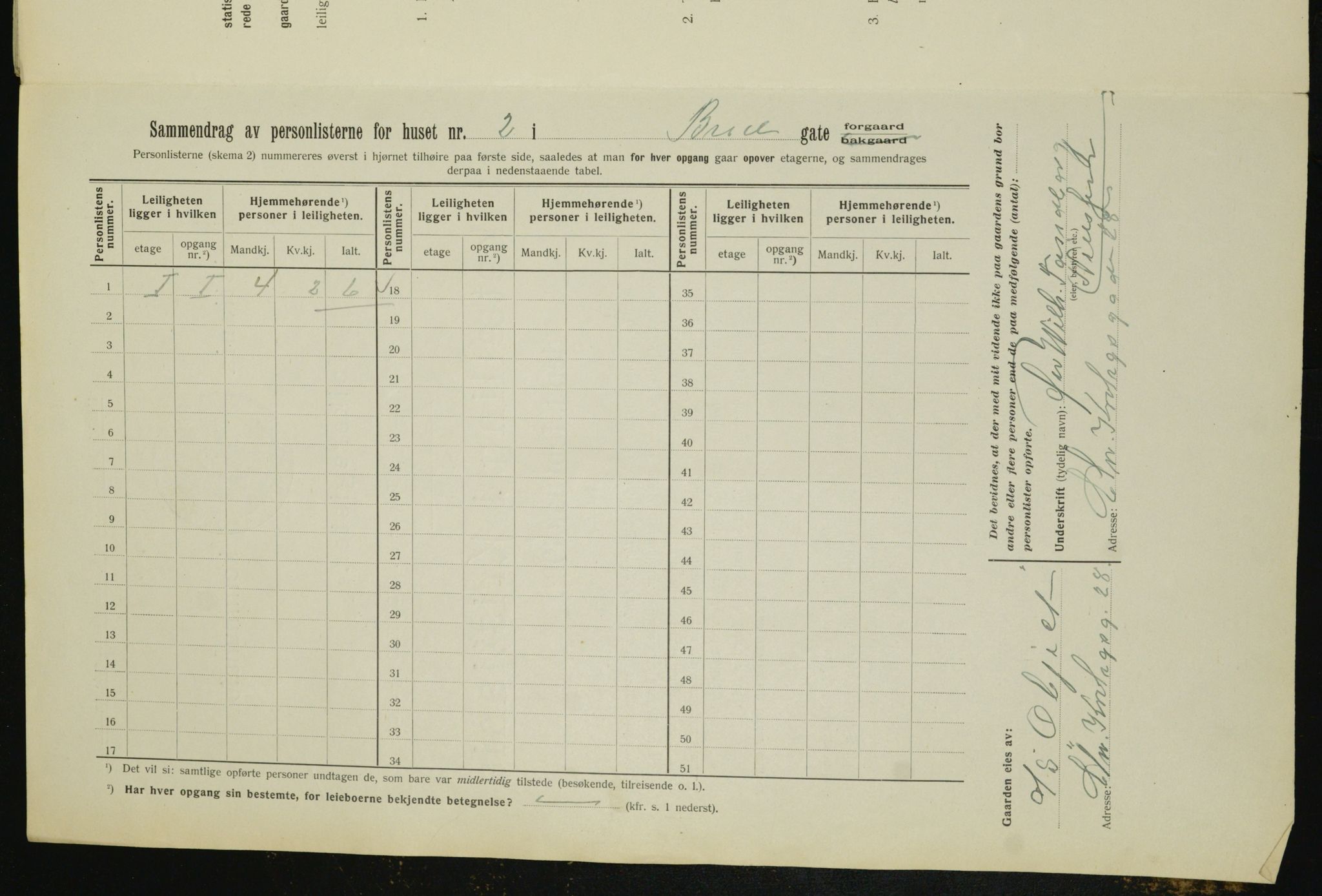 OBA, Kommunal folketelling 1.2.1912 for Kristiania, 1912, s. 8010