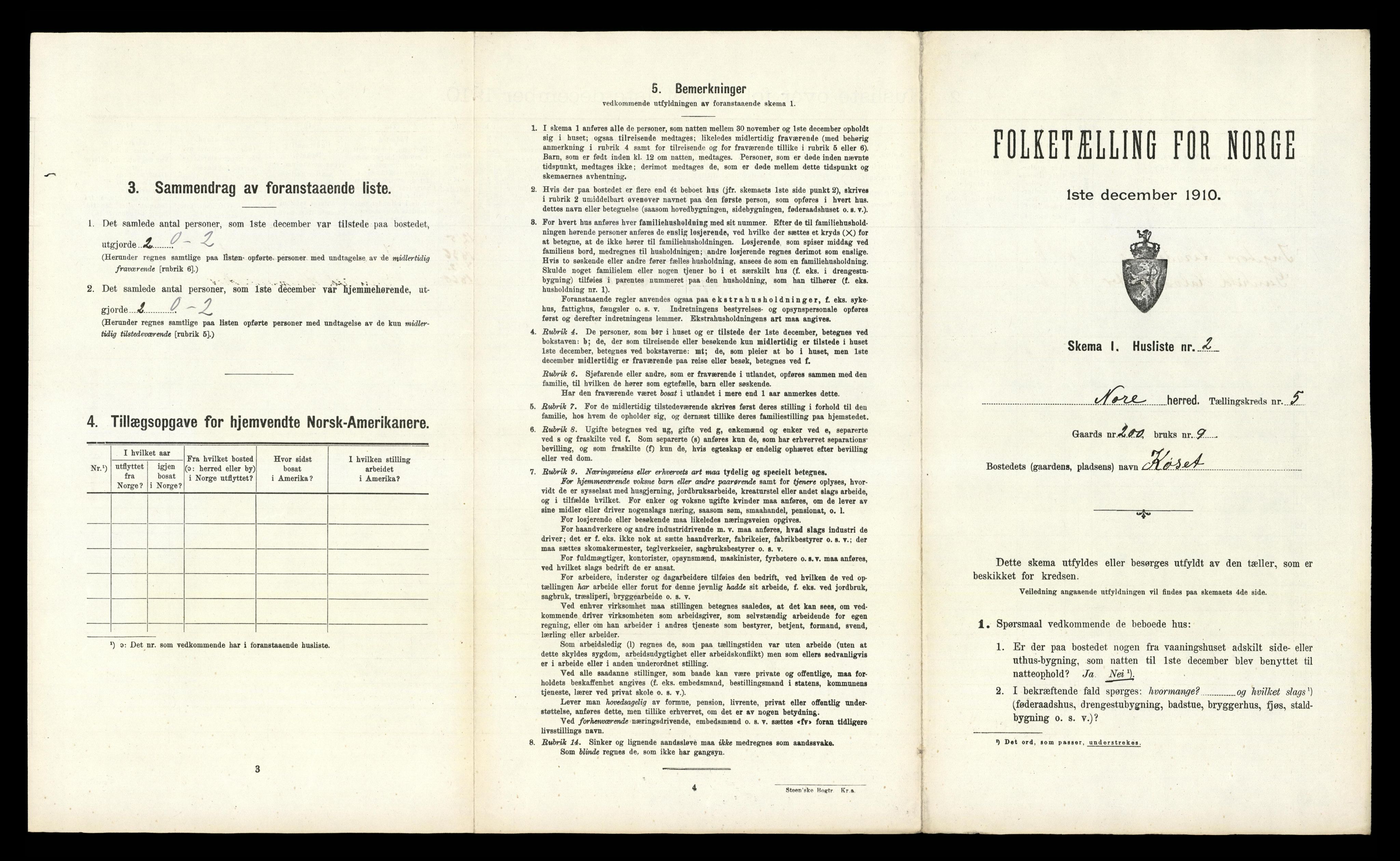 RA, Folketelling 1910 for 0633 Nore herred, 1910, s. 429