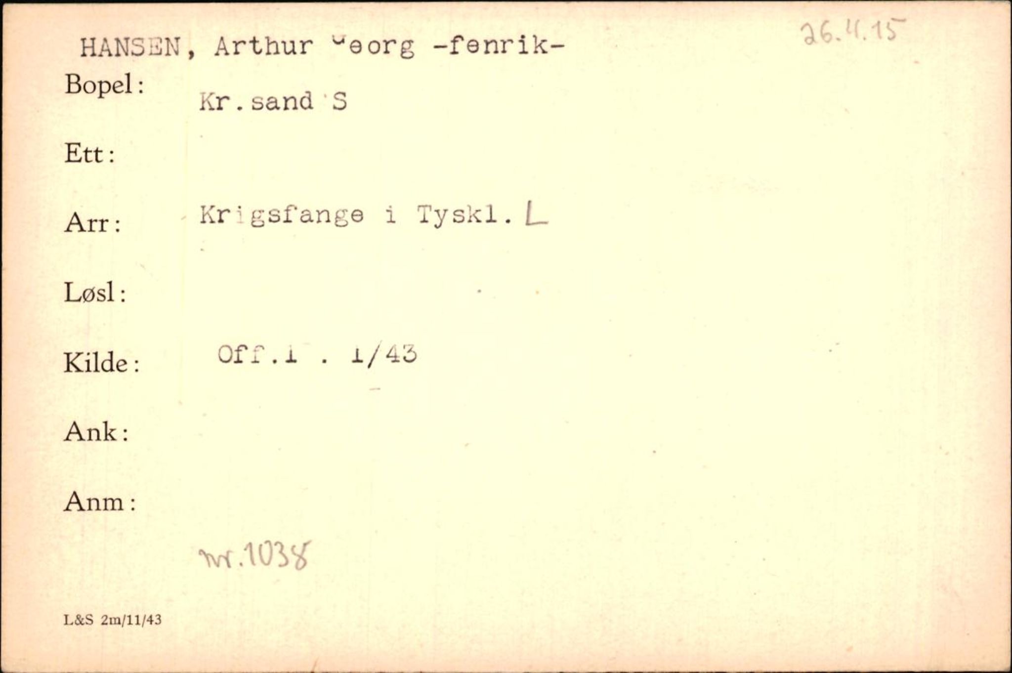 Forsvaret, Forsvarets krigshistoriske avdeling, AV/RA-RAFA-2017/Y/Yf/L0200: II-C-11-2102  -  Norske krigsfanger i Tyskland, 1940-1945, s. 373