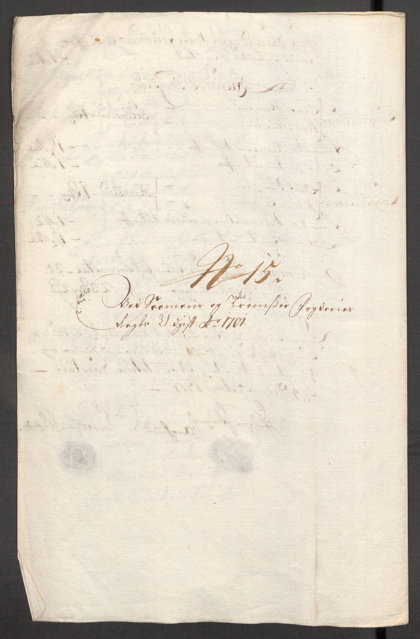 Rentekammeret inntil 1814, Reviderte regnskaper, Fogderegnskap, RA/EA-4092/R68/L4755: Fogderegnskap Senja og Troms, 1700-1704, s. 192