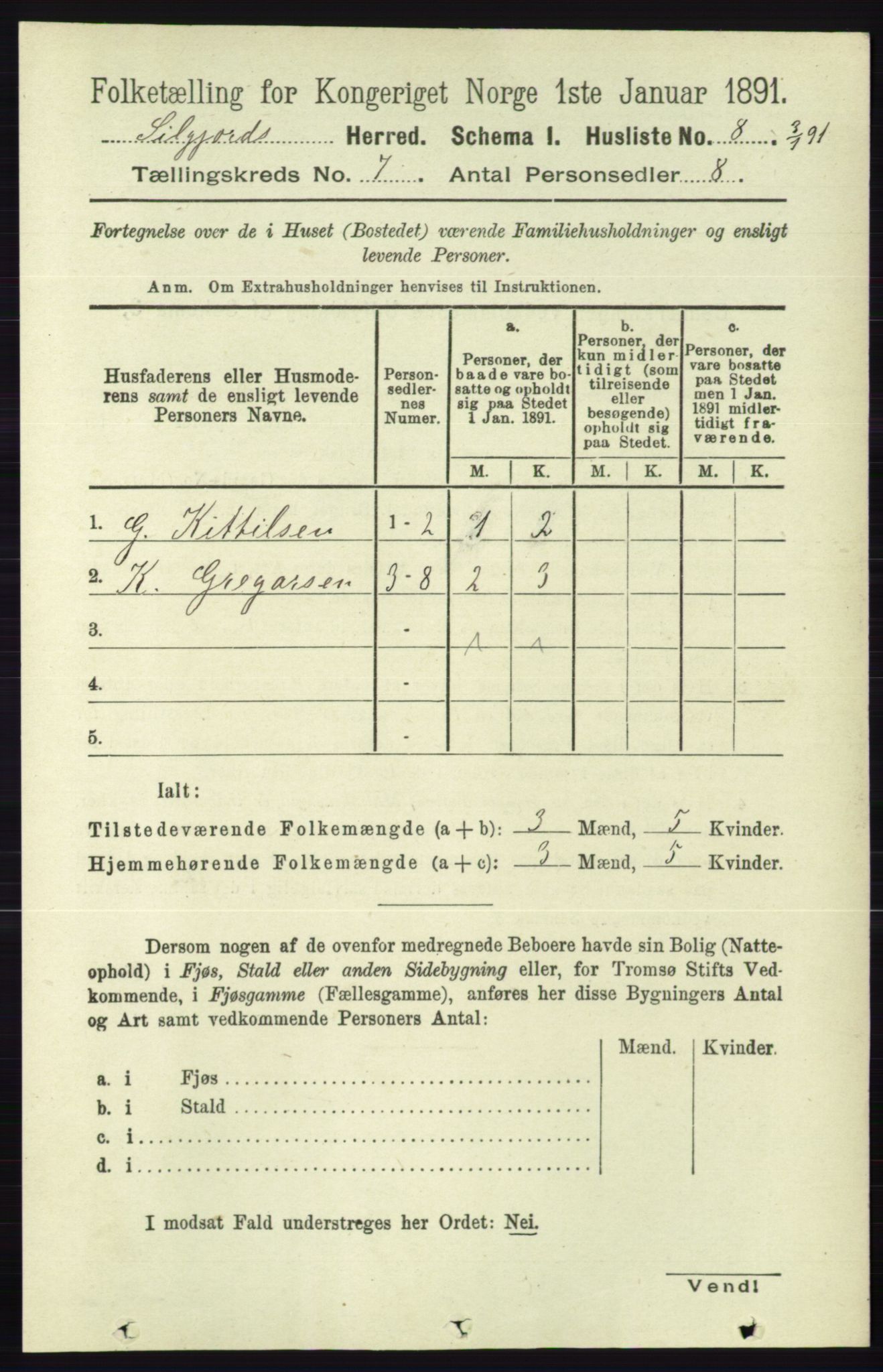 RA, Folketelling 1891 for 0828 Seljord herred, 1891, s. 2571