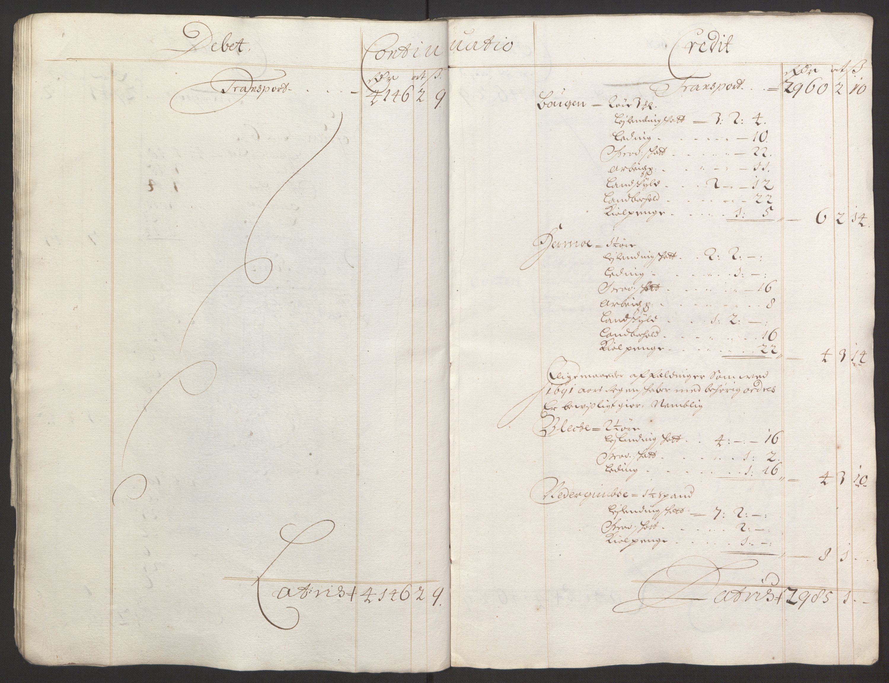 Rentekammeret inntil 1814, Reviderte regnskaper, Fogderegnskap, AV/RA-EA-4092/R59/L3943: Fogderegnskap Gauldal, 1693, s. 16